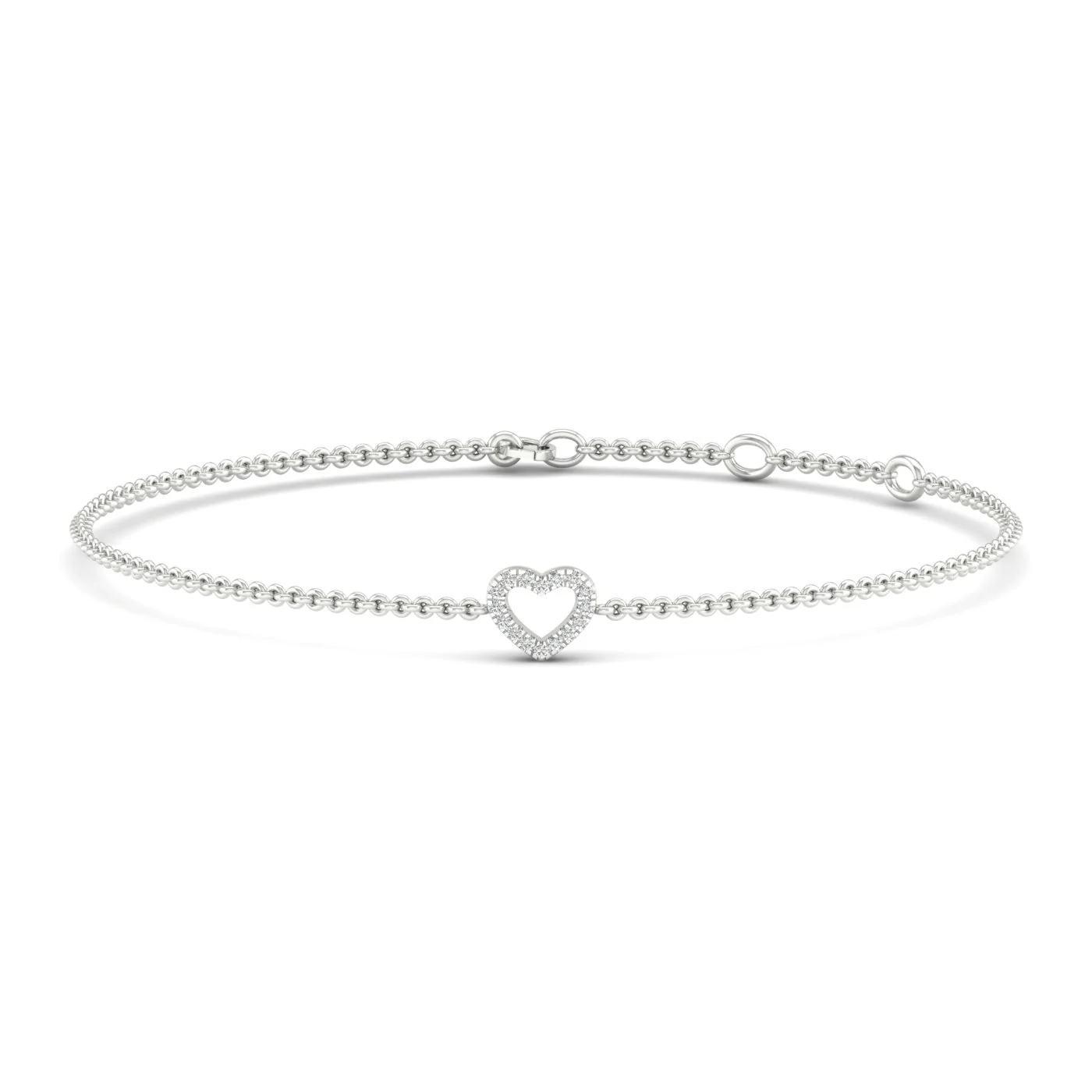 0.05 Ctw Heart Fashion Bracelet - Image 3