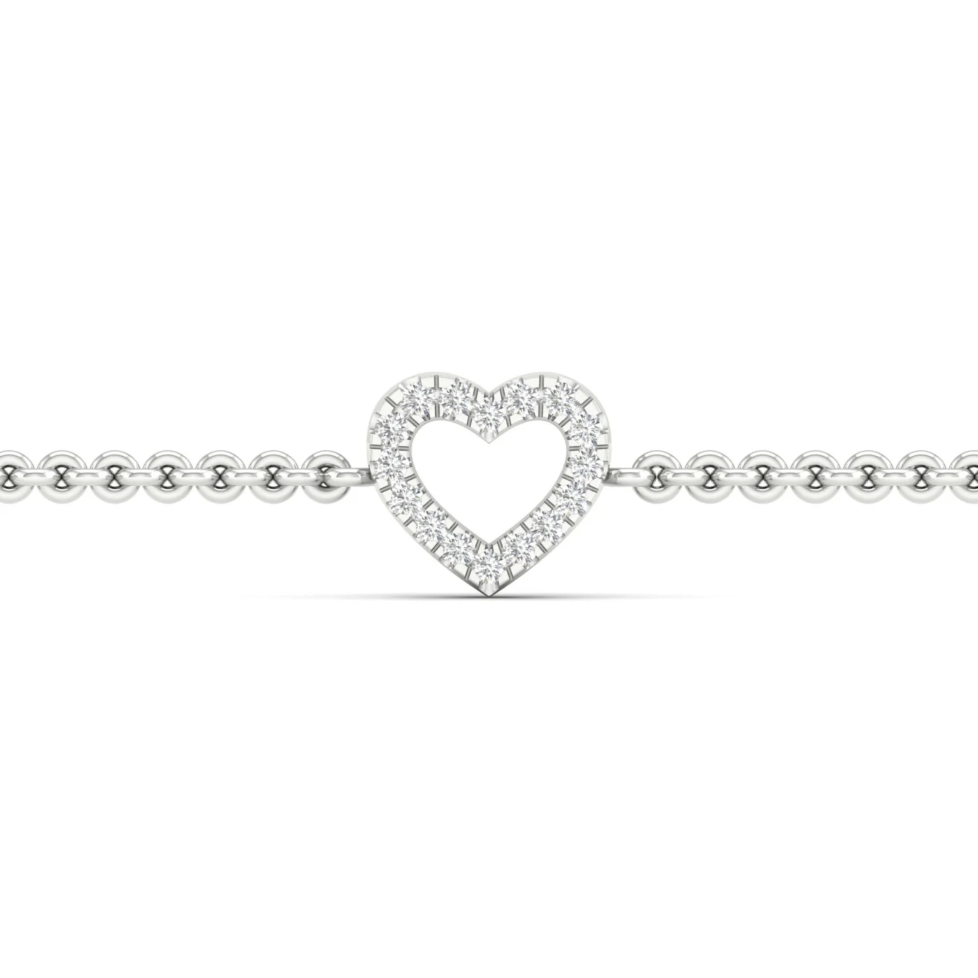 0.05 Ctw Heart Fashion Bracelet - Image 4