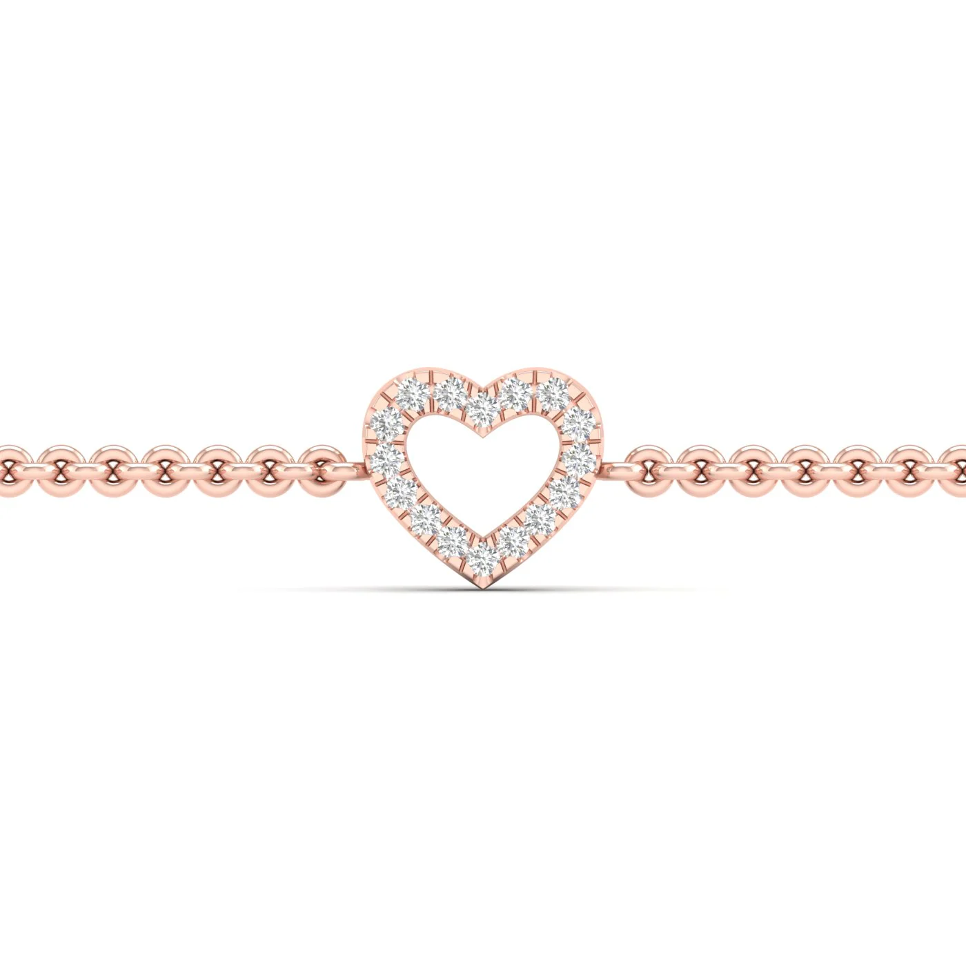 0.05 Ctw Heart Fashion Bracelet - Image 6
