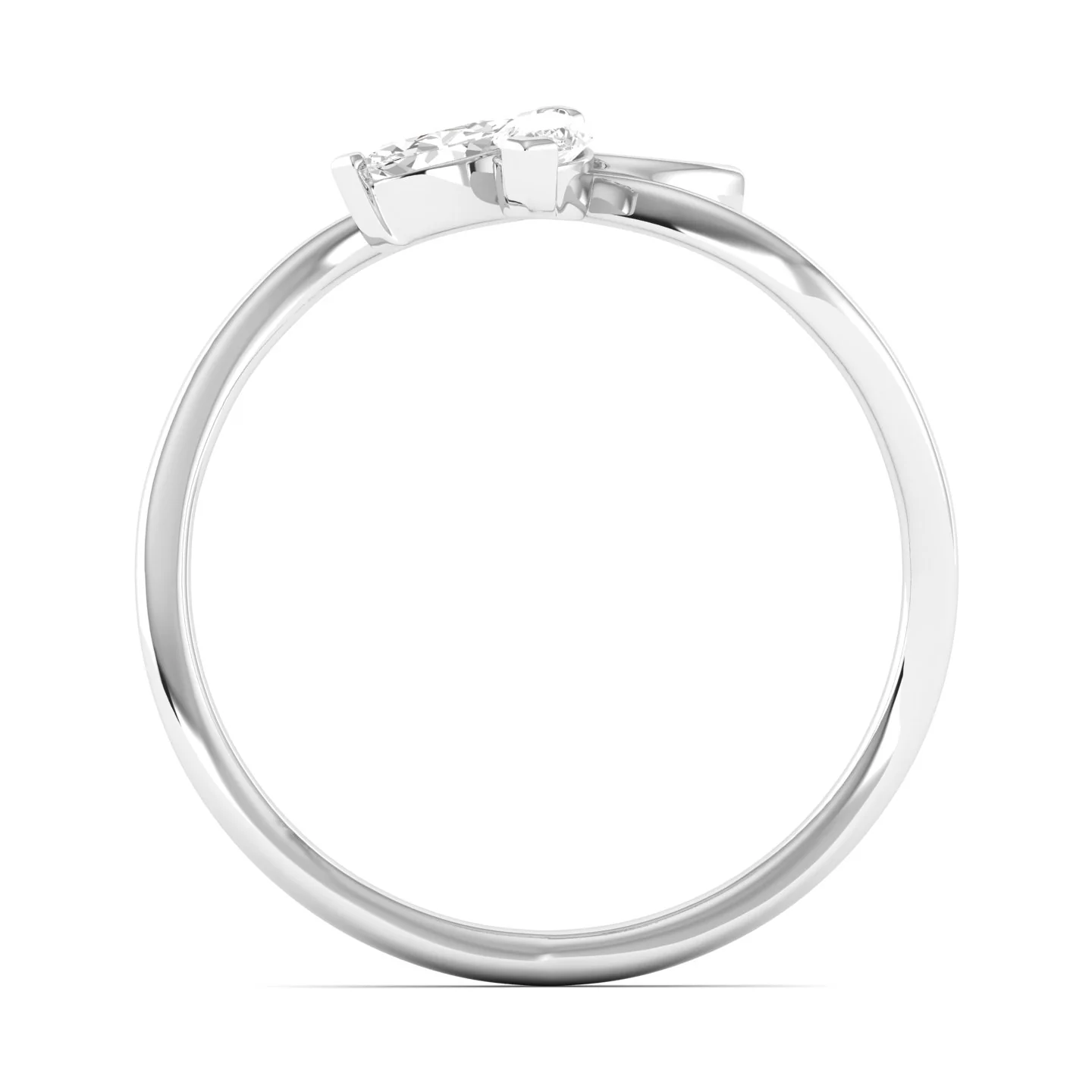 Lab Grown Diamond Butterfly Ring 9k Solid Gold - Image 10
