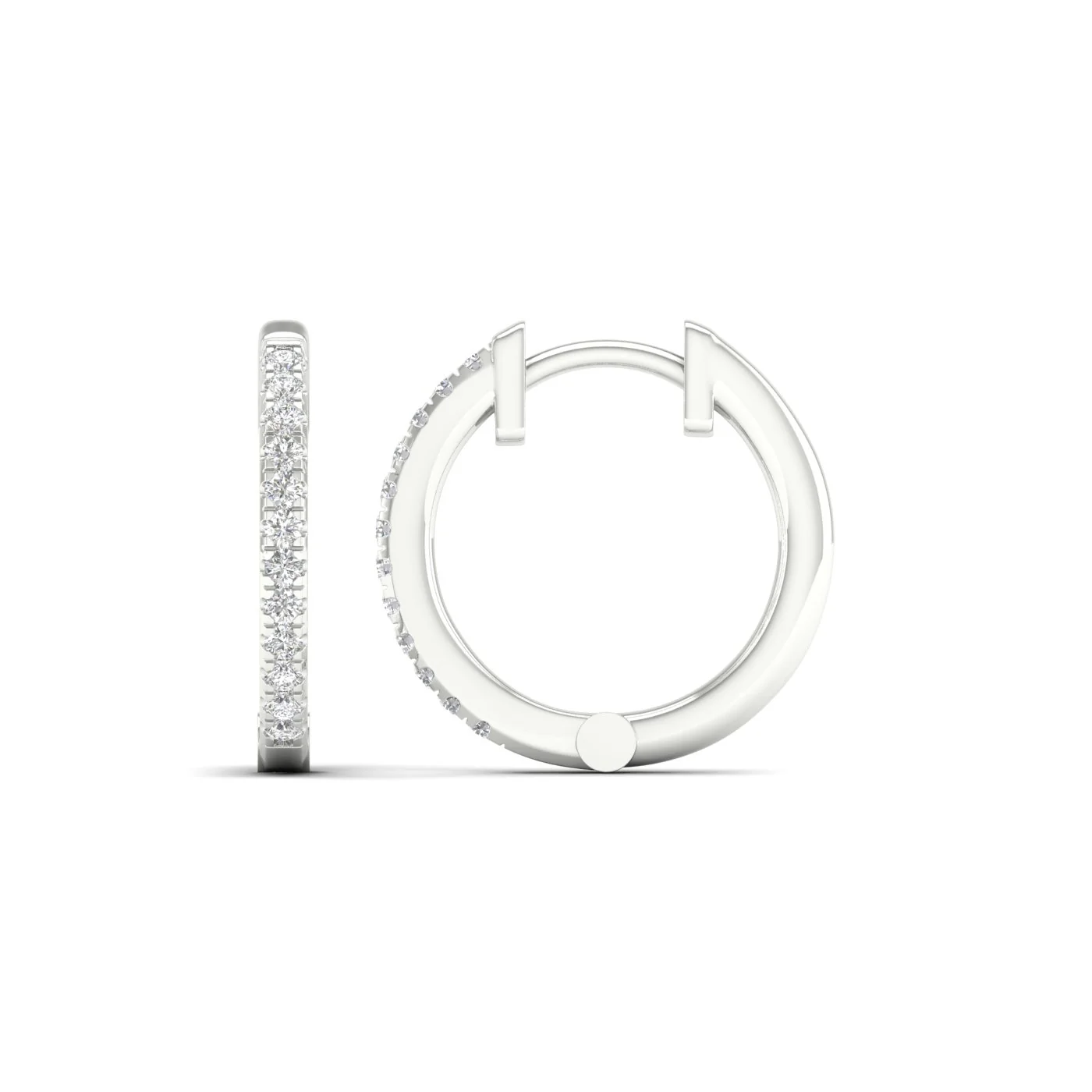 0.13 Ctw Hailey Huggie - Image 6