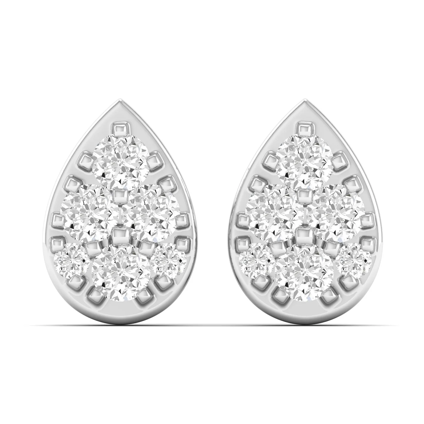 0.20 Ct Diamond Fashion Stud Earrings 9k Solid Gold - Image 5