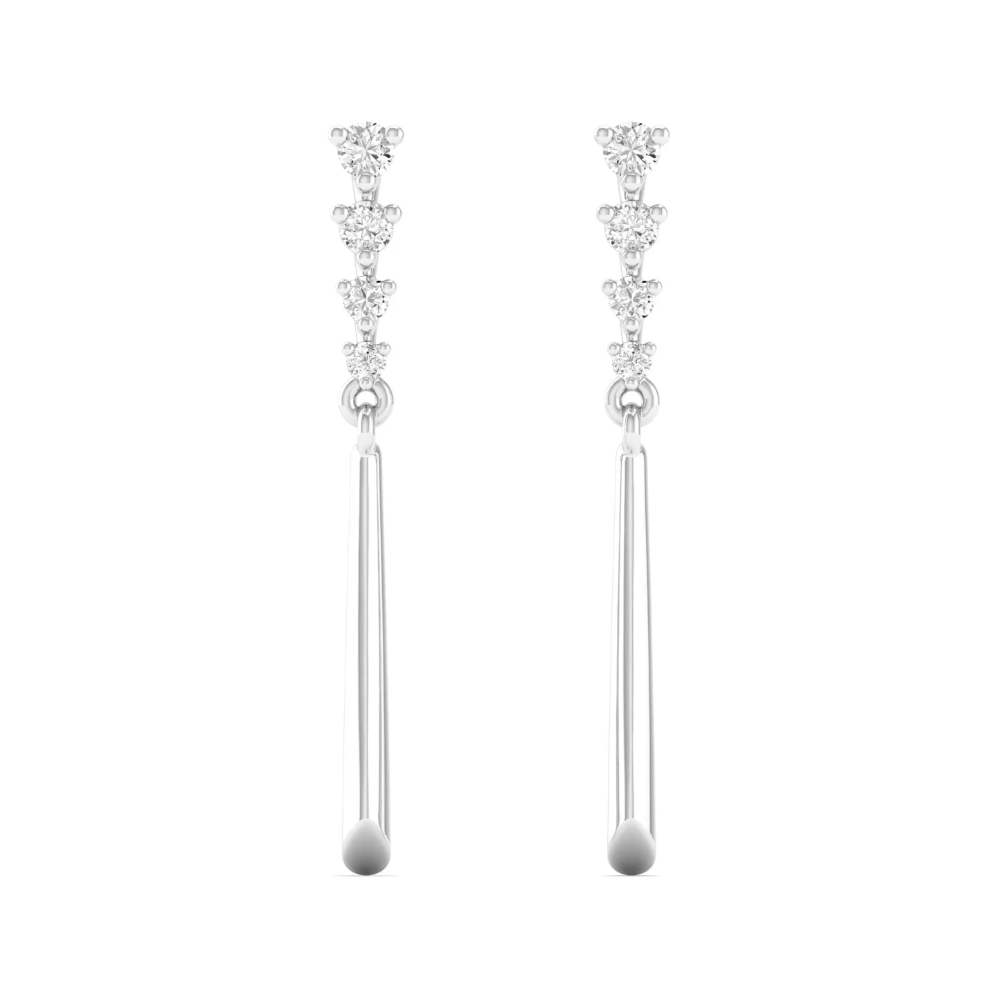 Fashion Stud Earrings 9k Solid Gold - Image 5