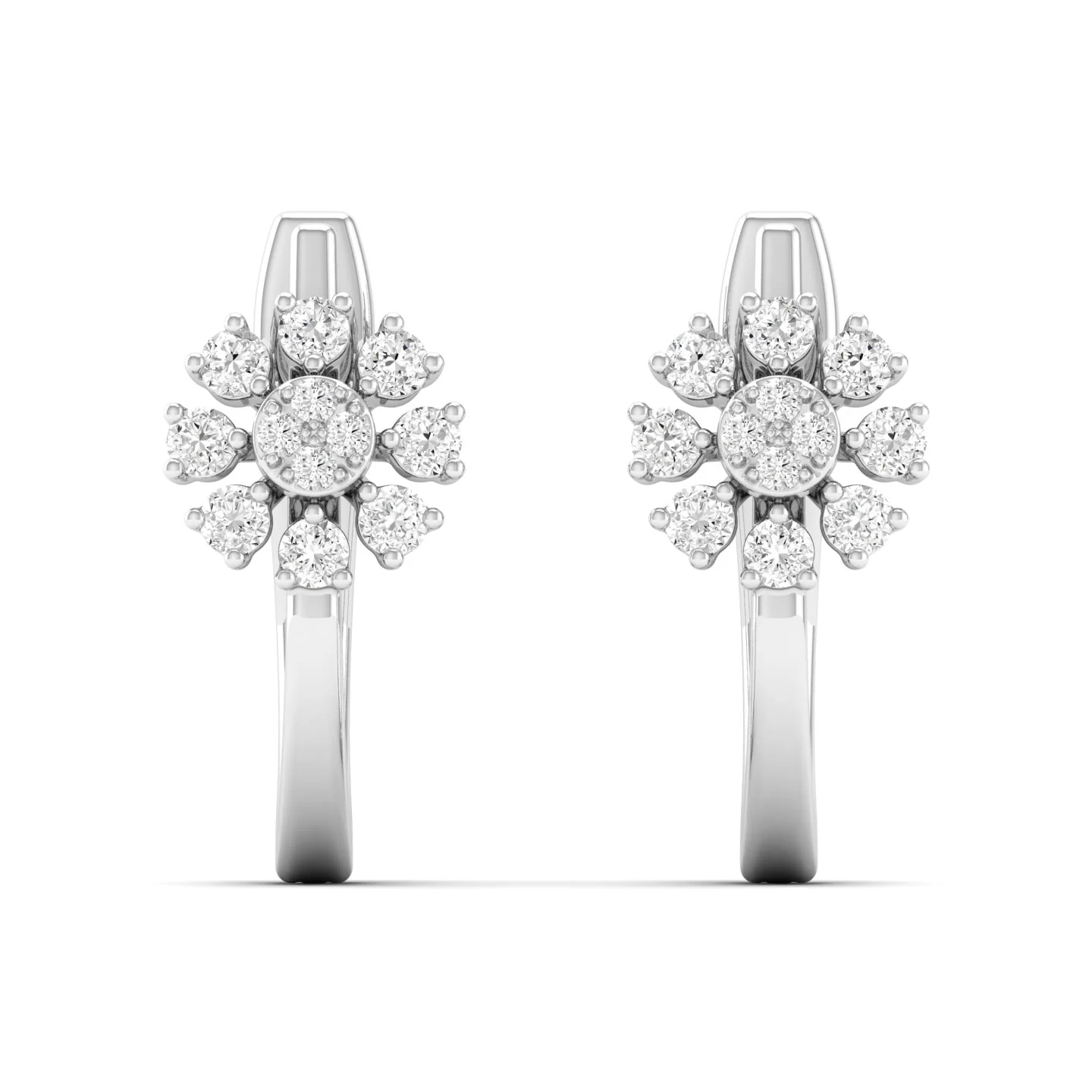 0.25 Ct Diamond Fashion Stud Earrings 9k Solid Gold - Image 5