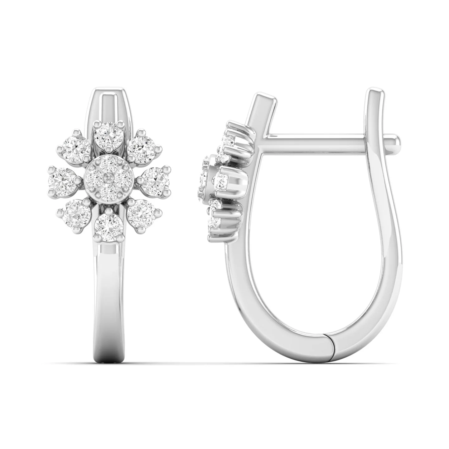 0.25 Ct Diamond Fashion Stud Earrings 9k Solid Gold - Image 6