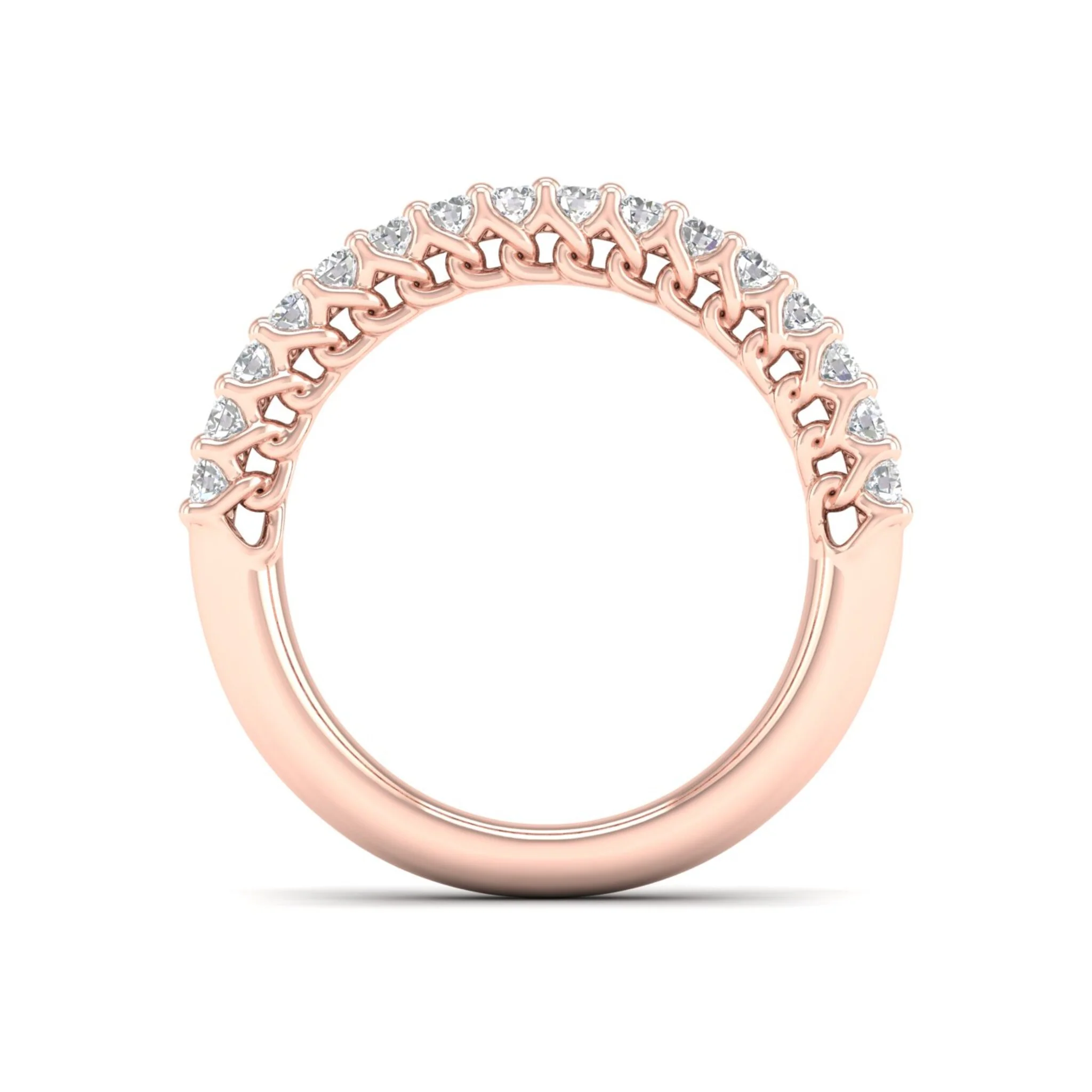 1 ctw Entwine Double Row Anniversary Ring in 18KT - Image 10