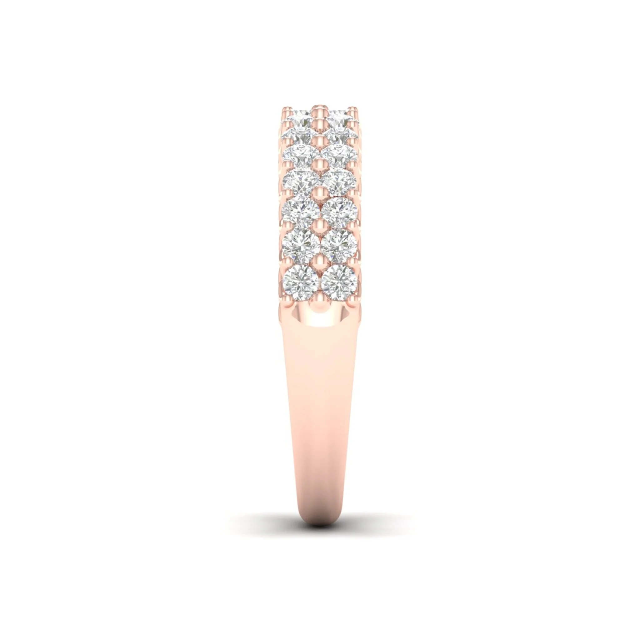 1 ctw Entwine Double Row Anniversary Ring in 18KT - Image 11