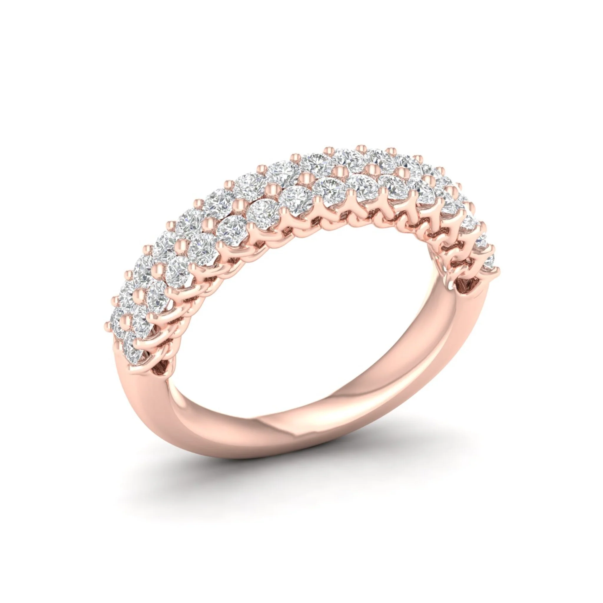 1 ctw Entwine Double Row Anniversary Ring in 18KT - Image 12