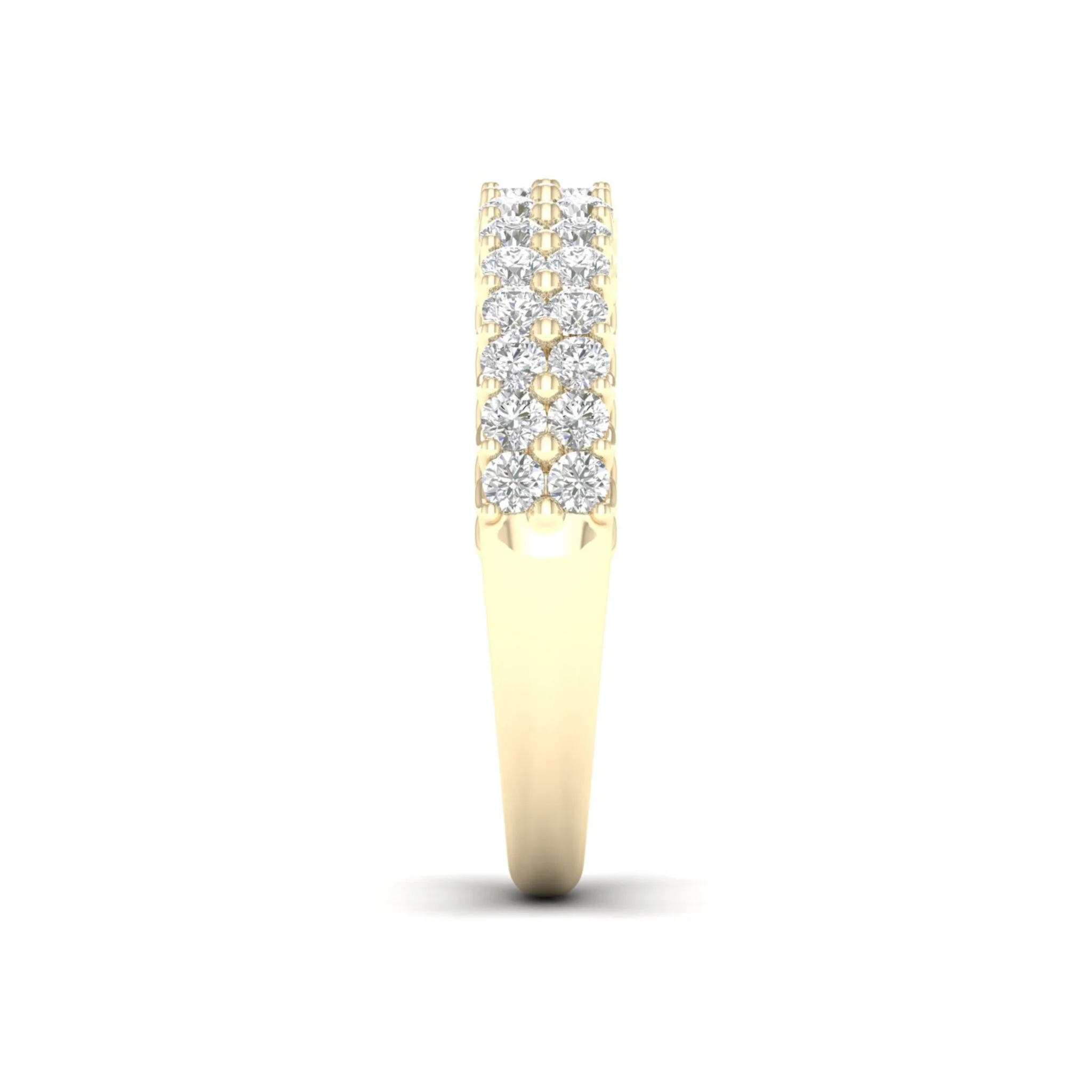 1 ctw Entwine Double Row Anniversary Ring in 18KT - Image 3