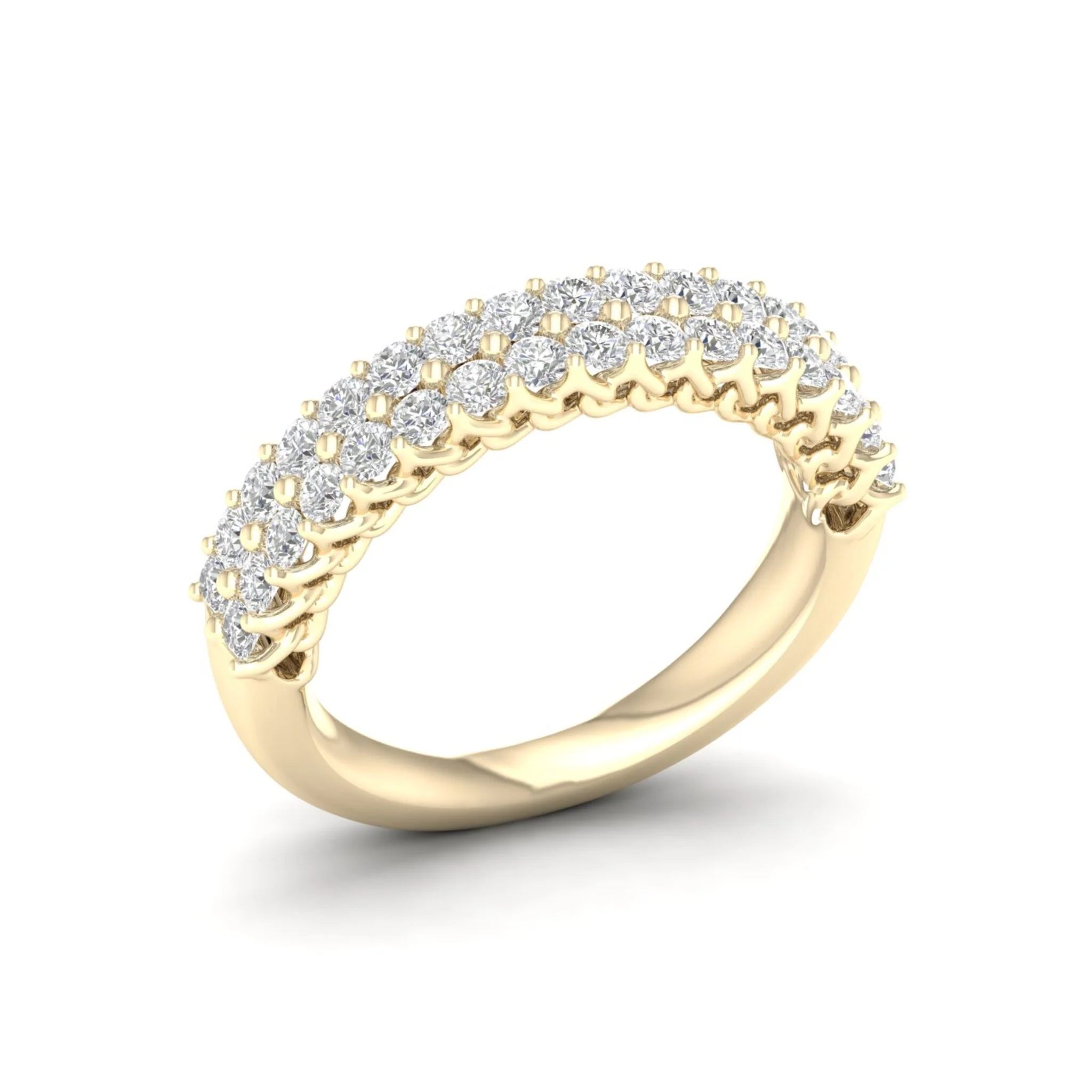 1 ctw Entwine Double Row Anniversary Ring in 18KT - Image 4