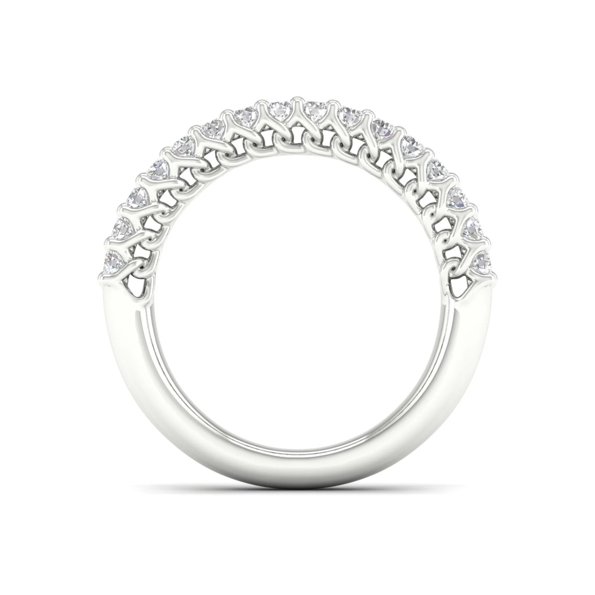 1 ctw Entwine Double Row Anniversary Ring in 18KT - Image 6