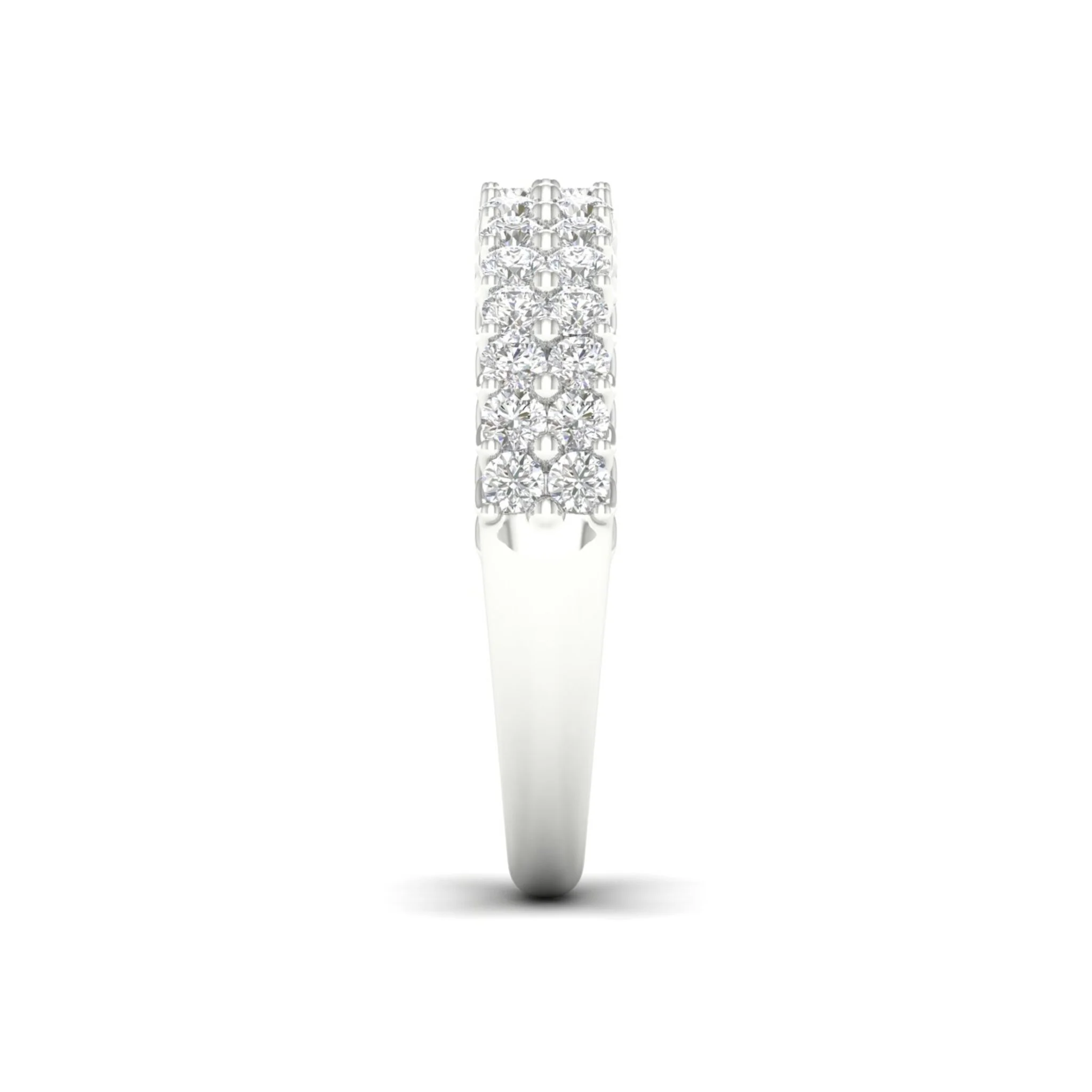 1 ctw Entwine Double Row Anniversary Ring in 18KT - Image 7