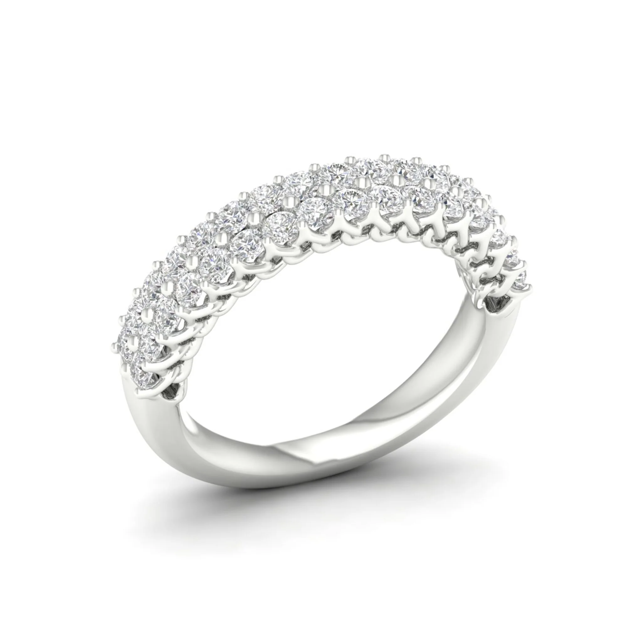 1 ctw Entwine Double Row Anniversary Ring in 18KT - Image 8