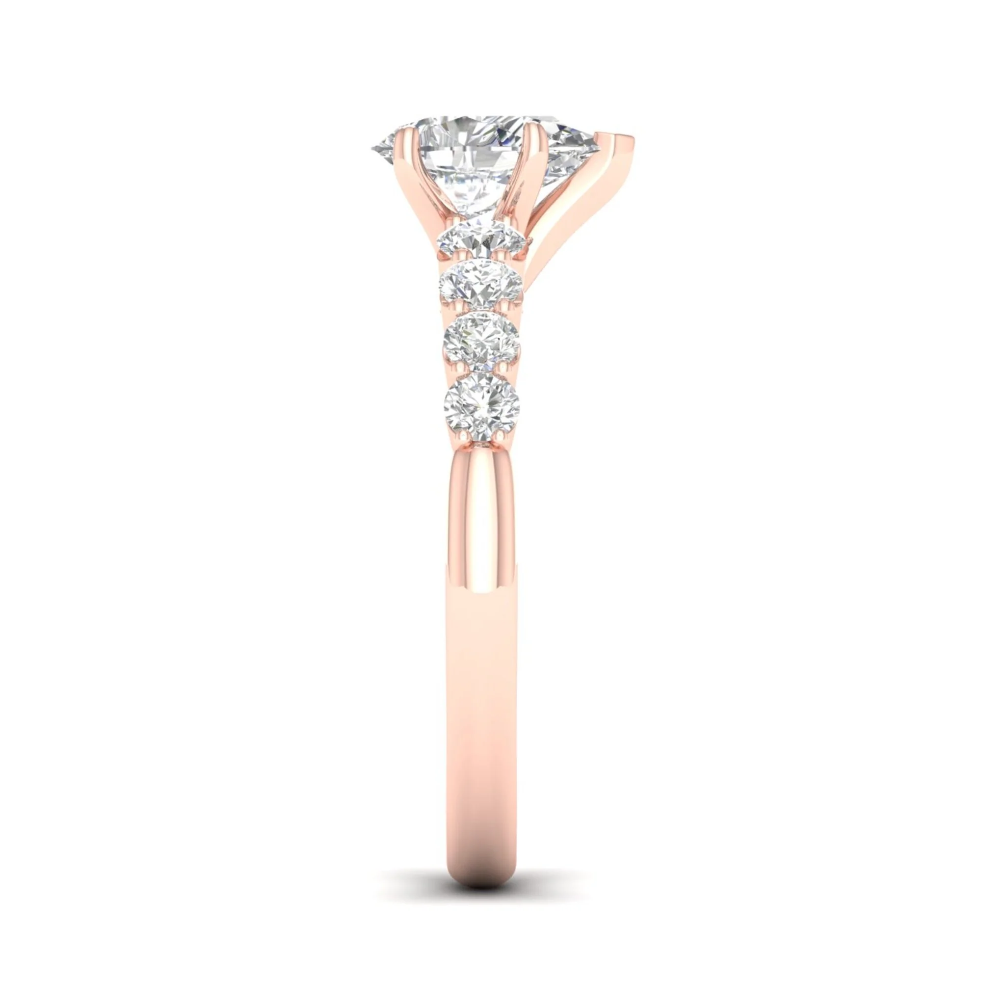 1 1/2 ctw Graduated Pear Centre Engagement Ring - Image 11