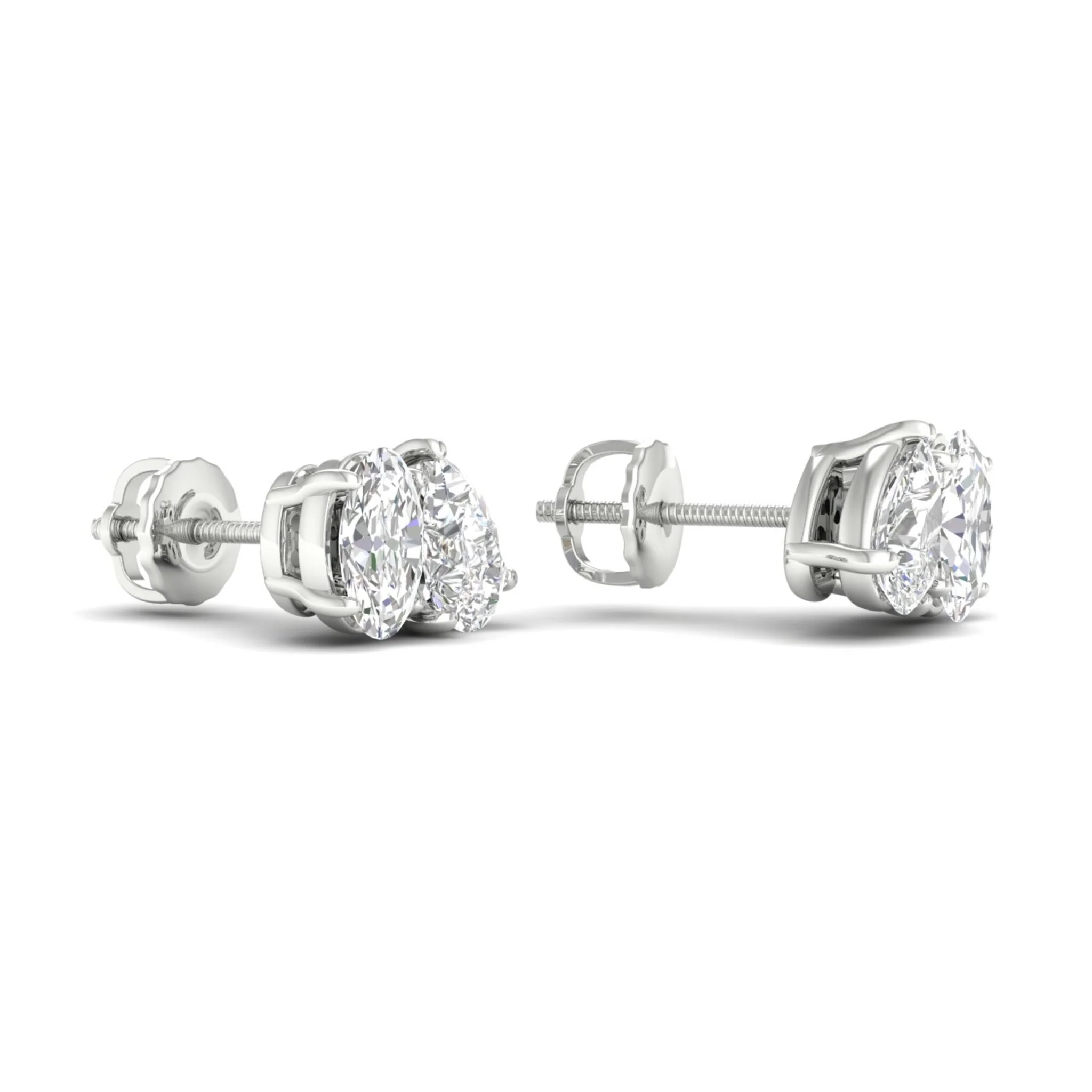 1 1/2 ctw Pear Oval Noi Earring - Image 11