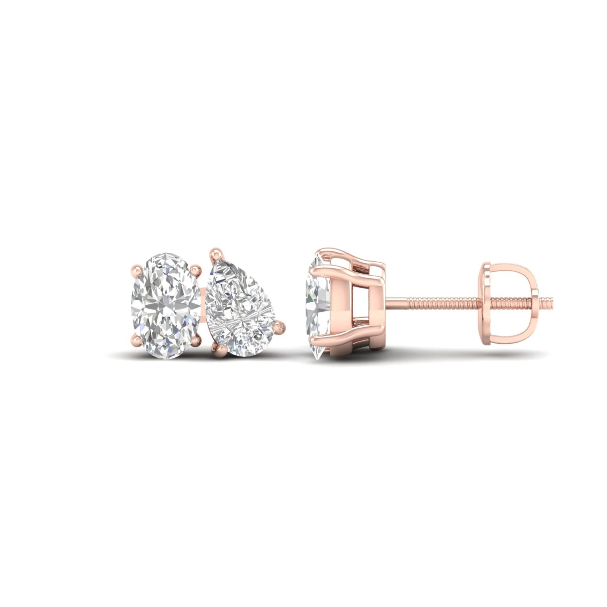 1 1/2 ctw Pear Oval Noi Earring - Image 7