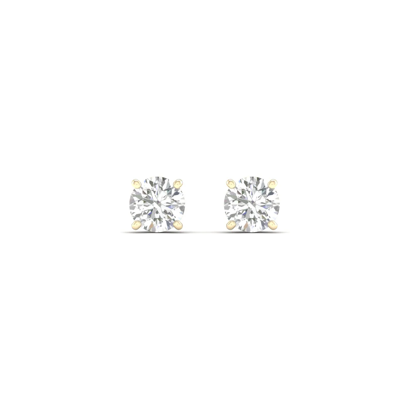 1/2 ctw Classic Round Solitaire Ear Stud - Image 10