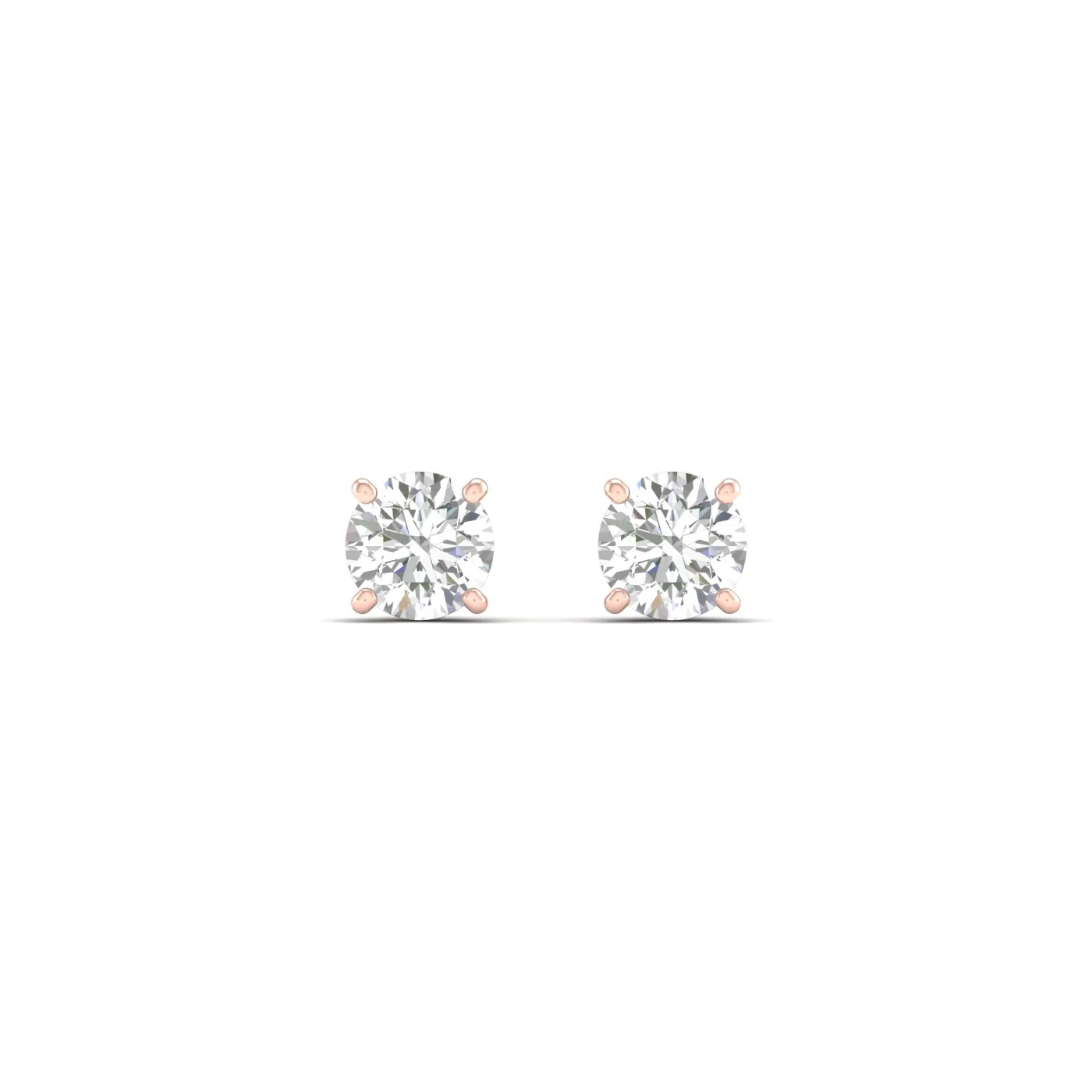 1/2 ctw Classic Round Solitaire Ear Stud - Image 13
