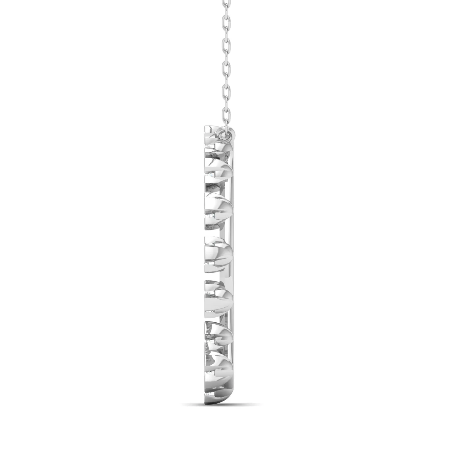 1/2 Faux Oval Open Circle Fashion Pendant - Image 6