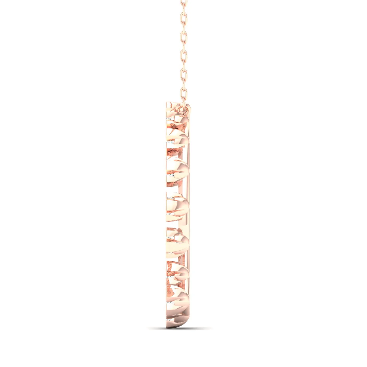 1/2 Faux Oval Open Circle Fashion Pendant - Image 8