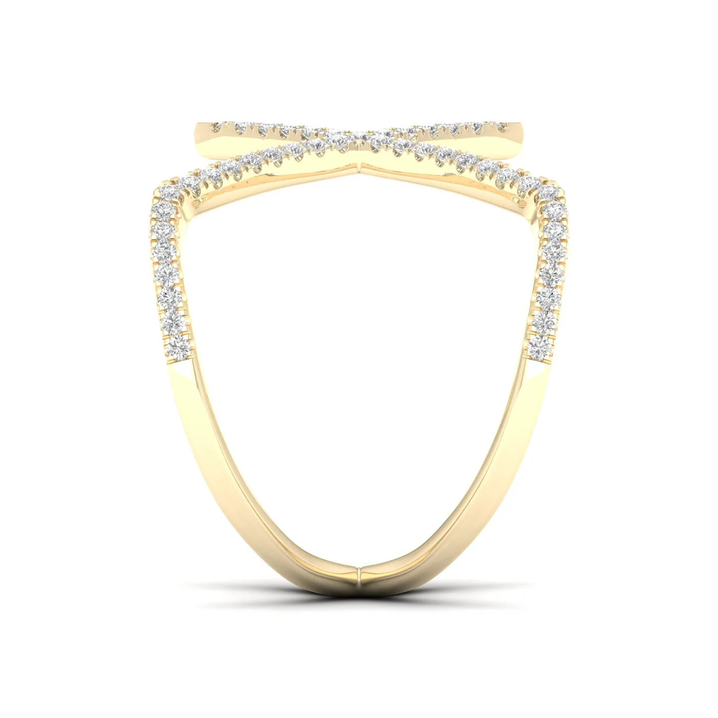 1/3 Ctw Round Cut Lab Grown Diamond Ariel Fashion Ring 14k Solid Gold - Image 4