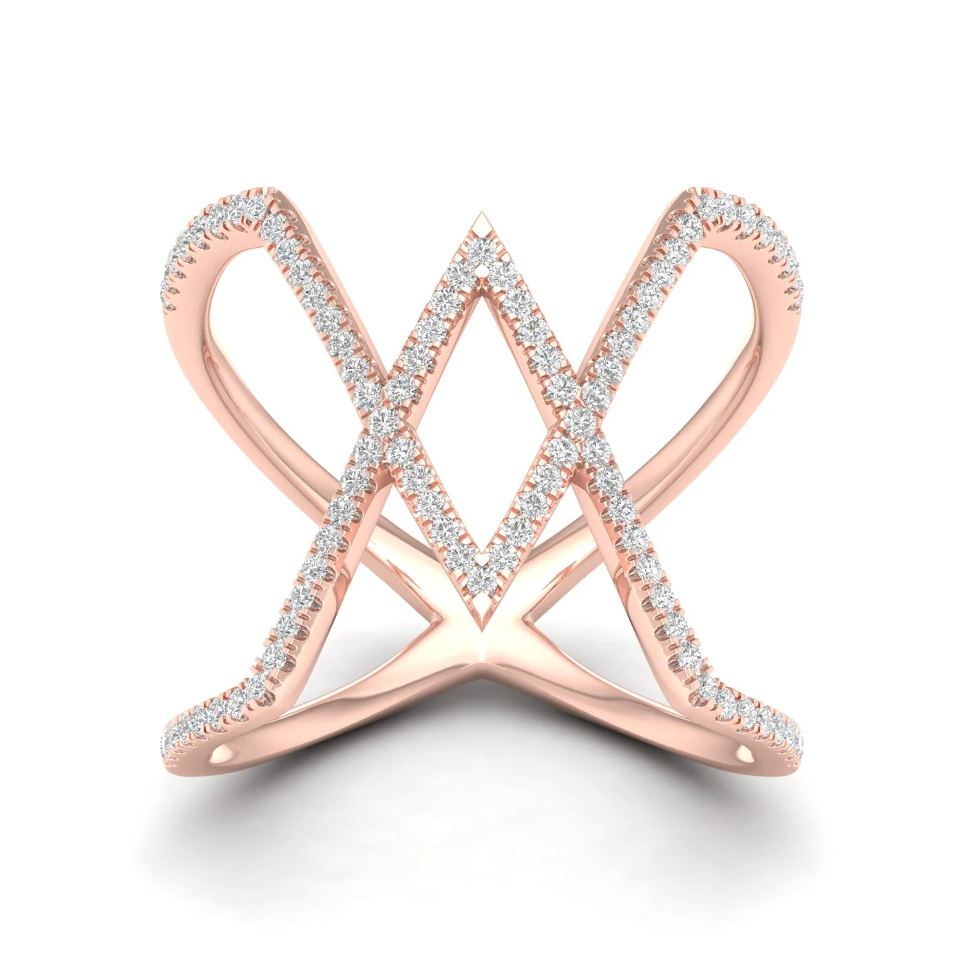 1/3 Ctw Round Cut Lab Grown Diamond Ariel Fashion Ring 14k Solid Gold - Image 5