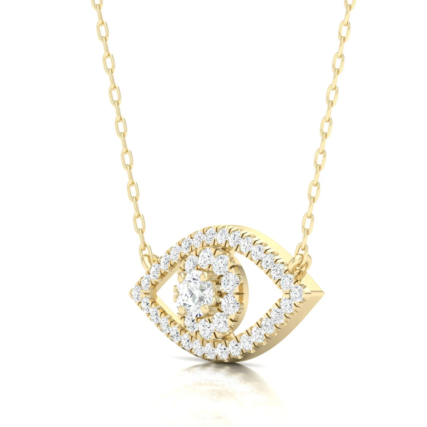 1/3 Ctw Evil Eye Fashion Pendant - Image 3