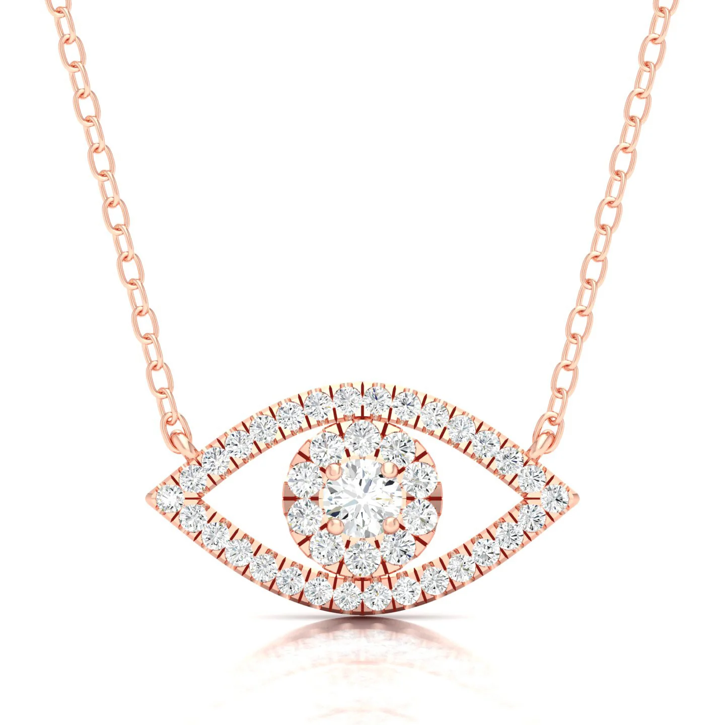 1/3 Ctw Evil Eye Fashion Pendant - Image 4