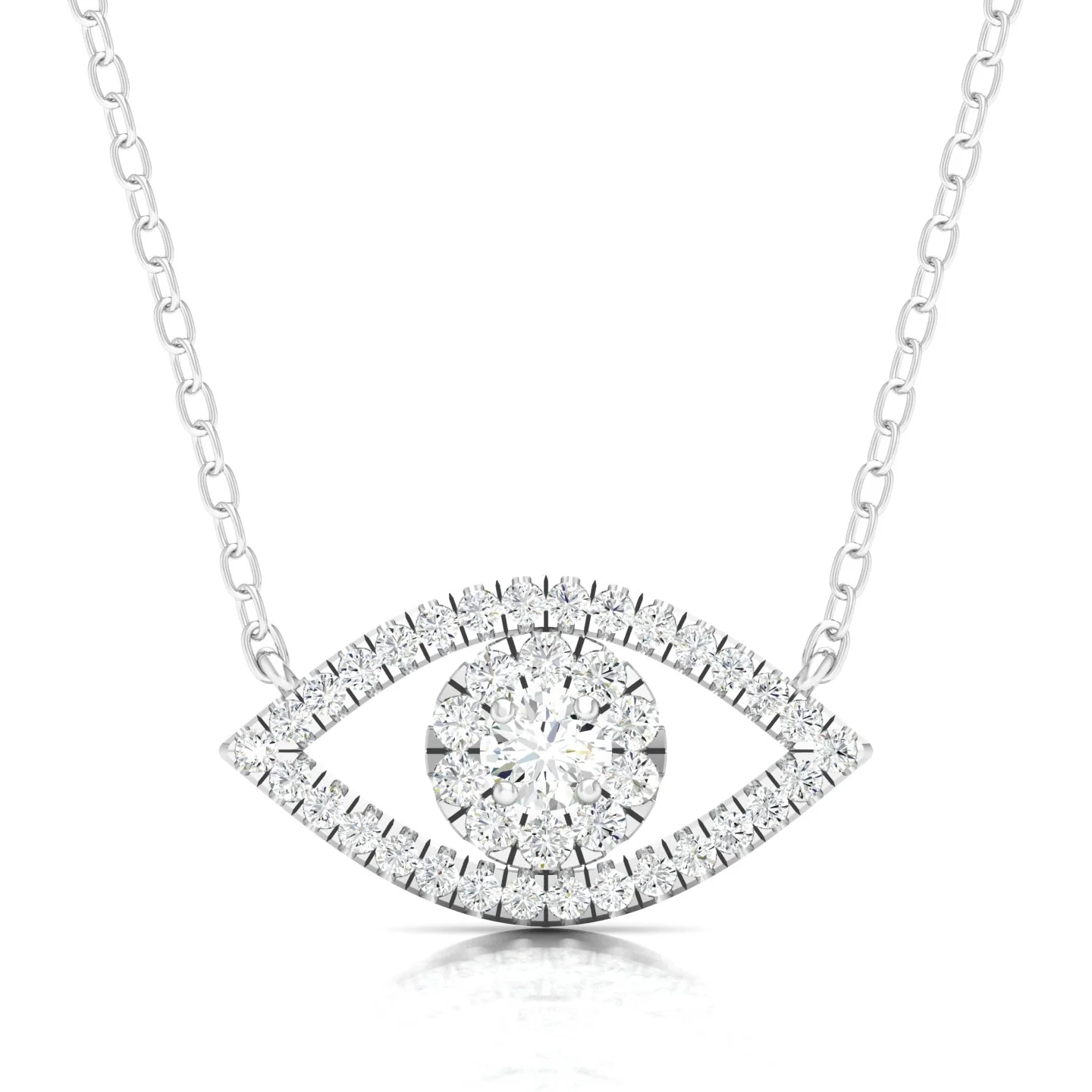 1/3 Ctw Evil Eye Fashion Pendant - Image 7