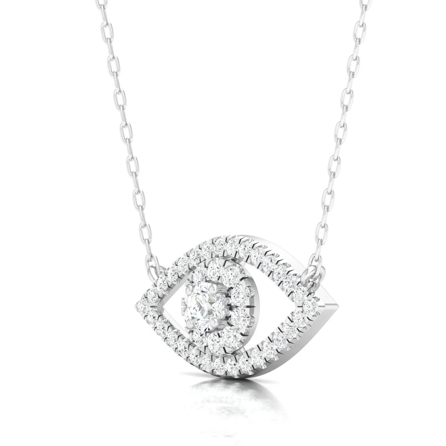 1/3 Ctw Evil Eye Fashion Pendant - Image 9