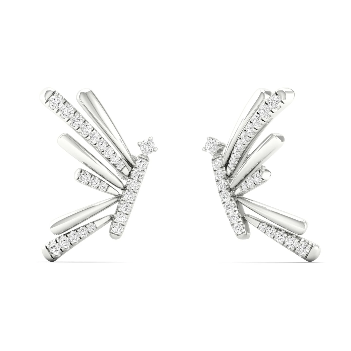 1/3 Ctw Serene Fashion Ear Stud - Image 4
