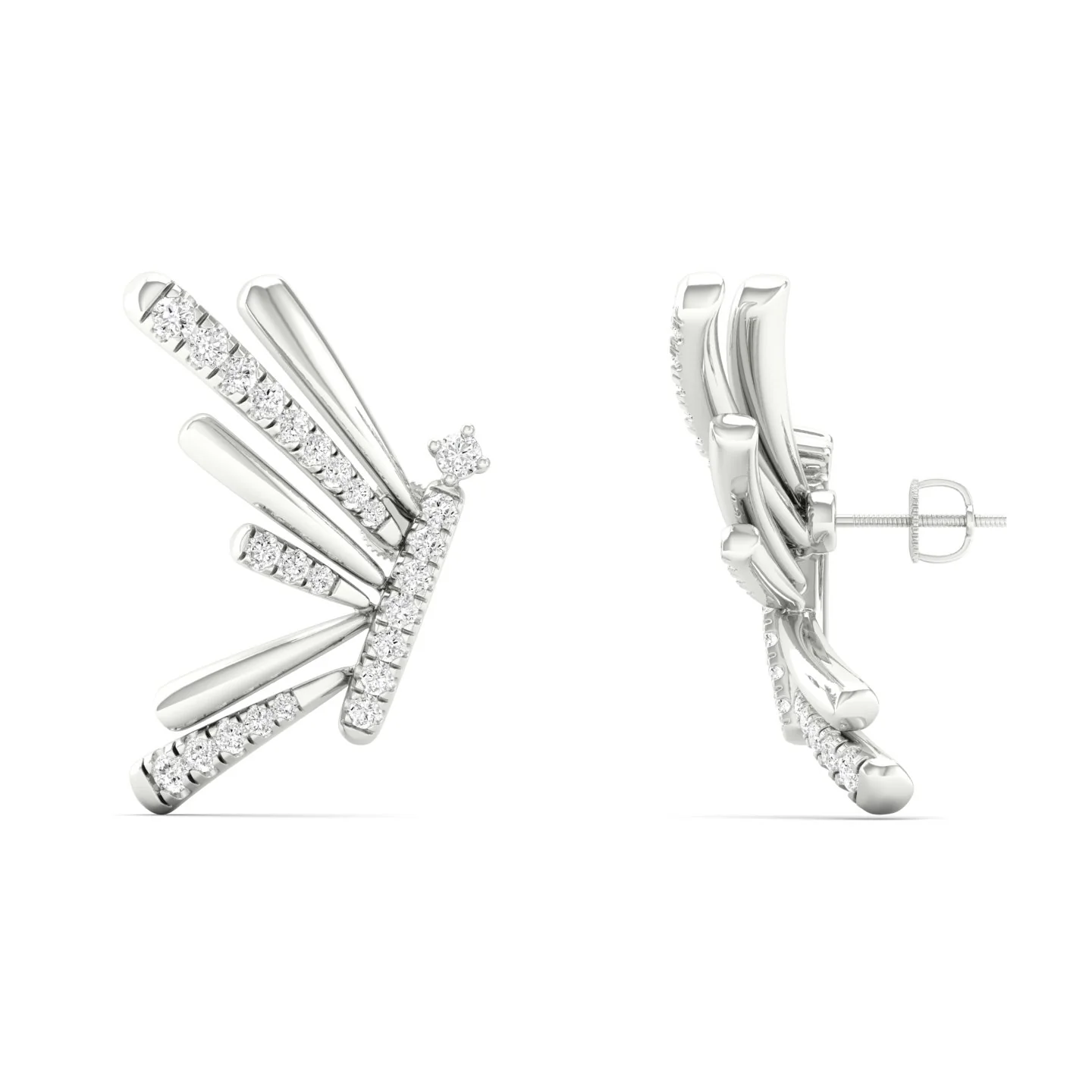 1/3 Ctw Serene Fashion Ear Stud - Image 5