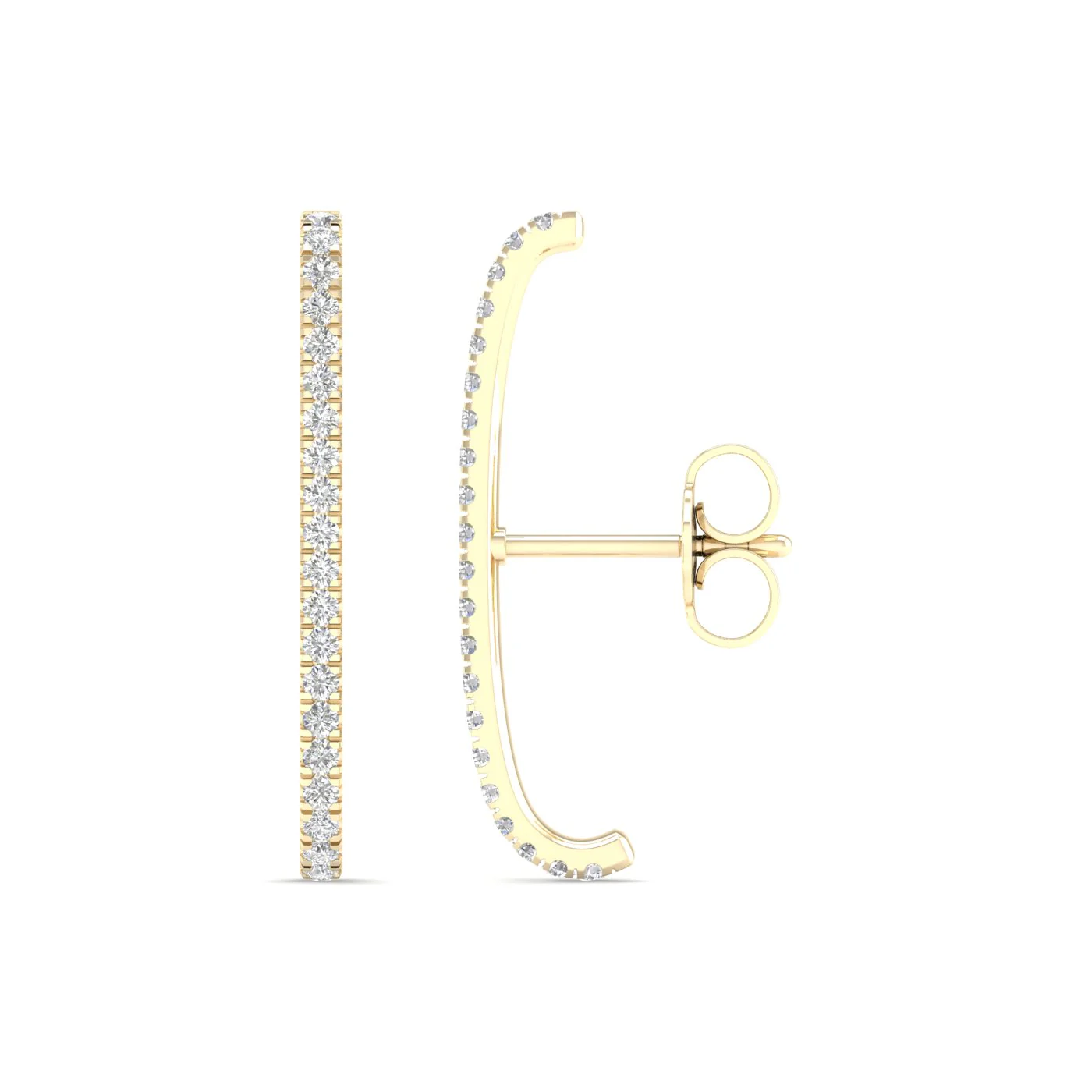 1/4 Ctw Suspendor Fashion Earring - Image 3