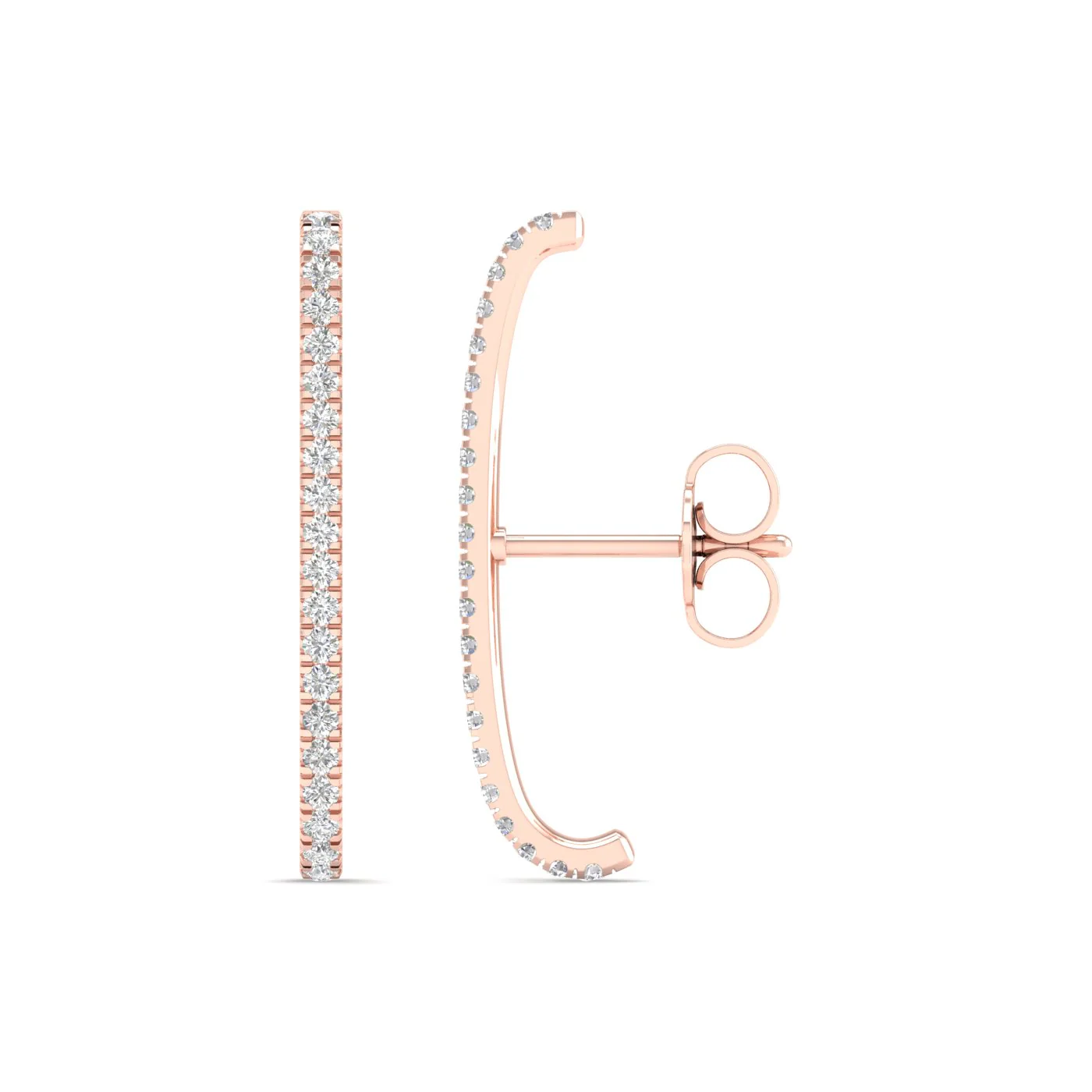 1/4 Ctw Suspendor Fashion Earring - Image 4