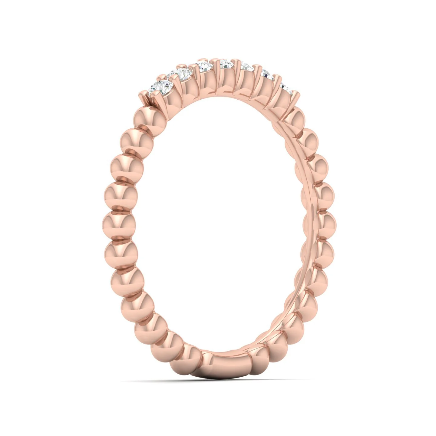 1/6 Ctw Seven Stone Bubble Stackable Ring - Image 12