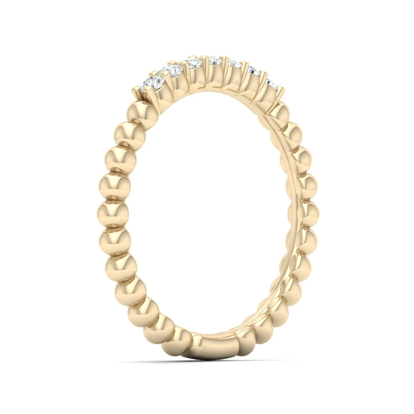 1/6 Ctw Seven Stone Bubble Stackable Ring - Image 3
