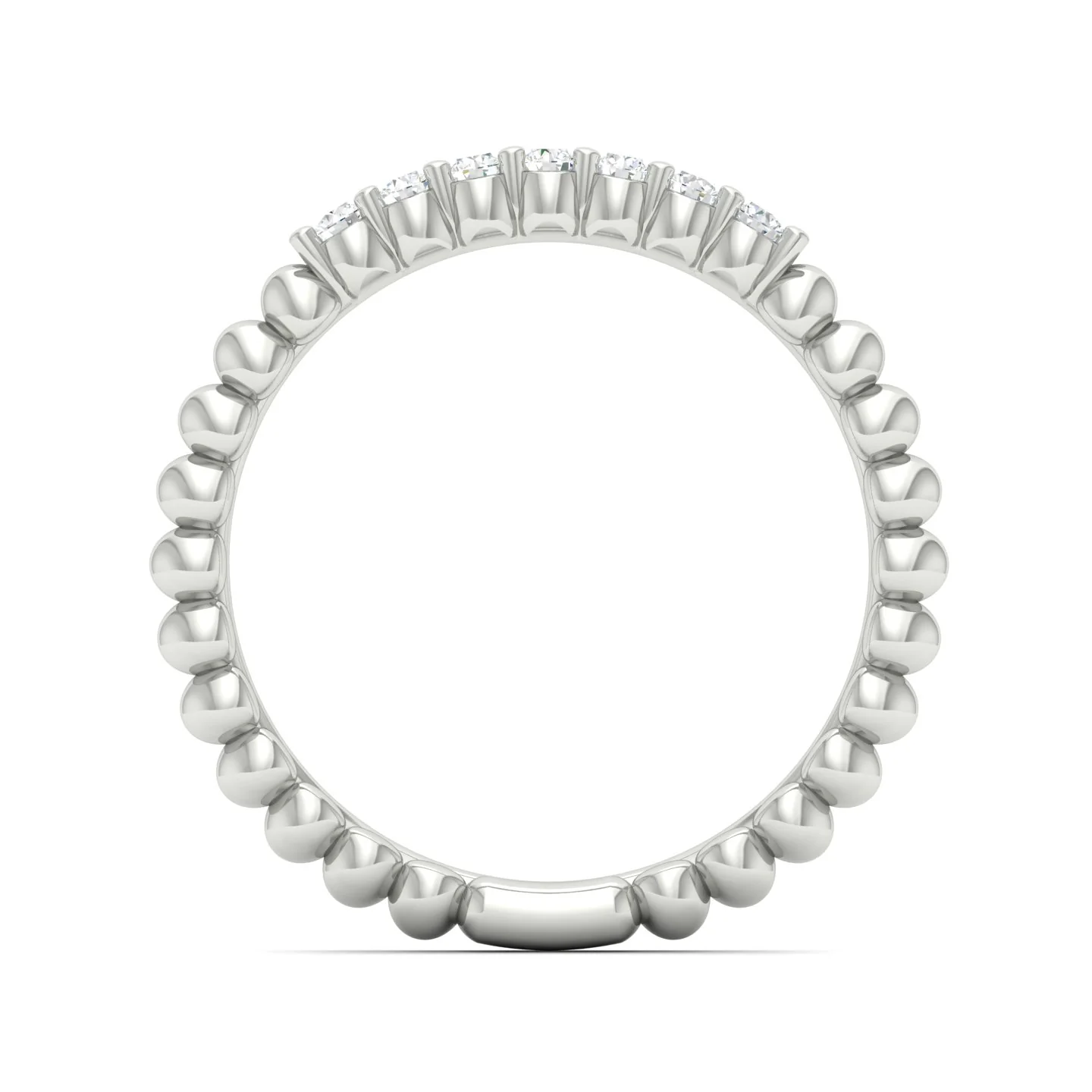 1/6 Ctw Seven Stone Bubble Stackable Ring - Image 6