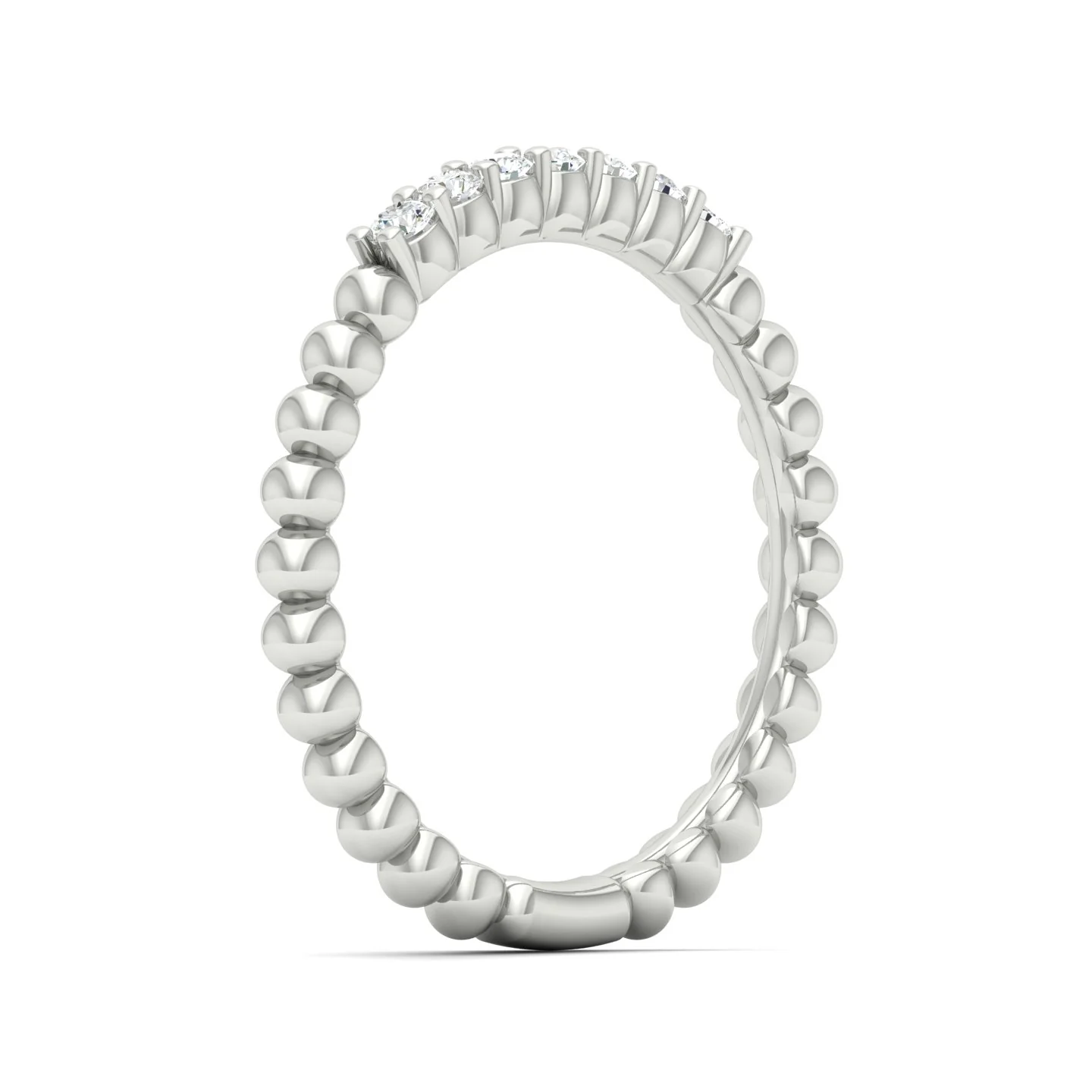 1/6 Ctw Seven Stone Bubble Stackable Ring - Image 8