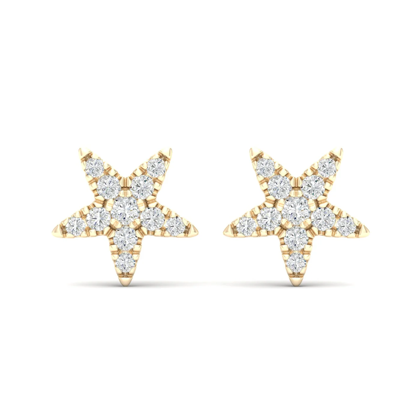 1/6 Ctw Tiny Star Fashion Ear Stud