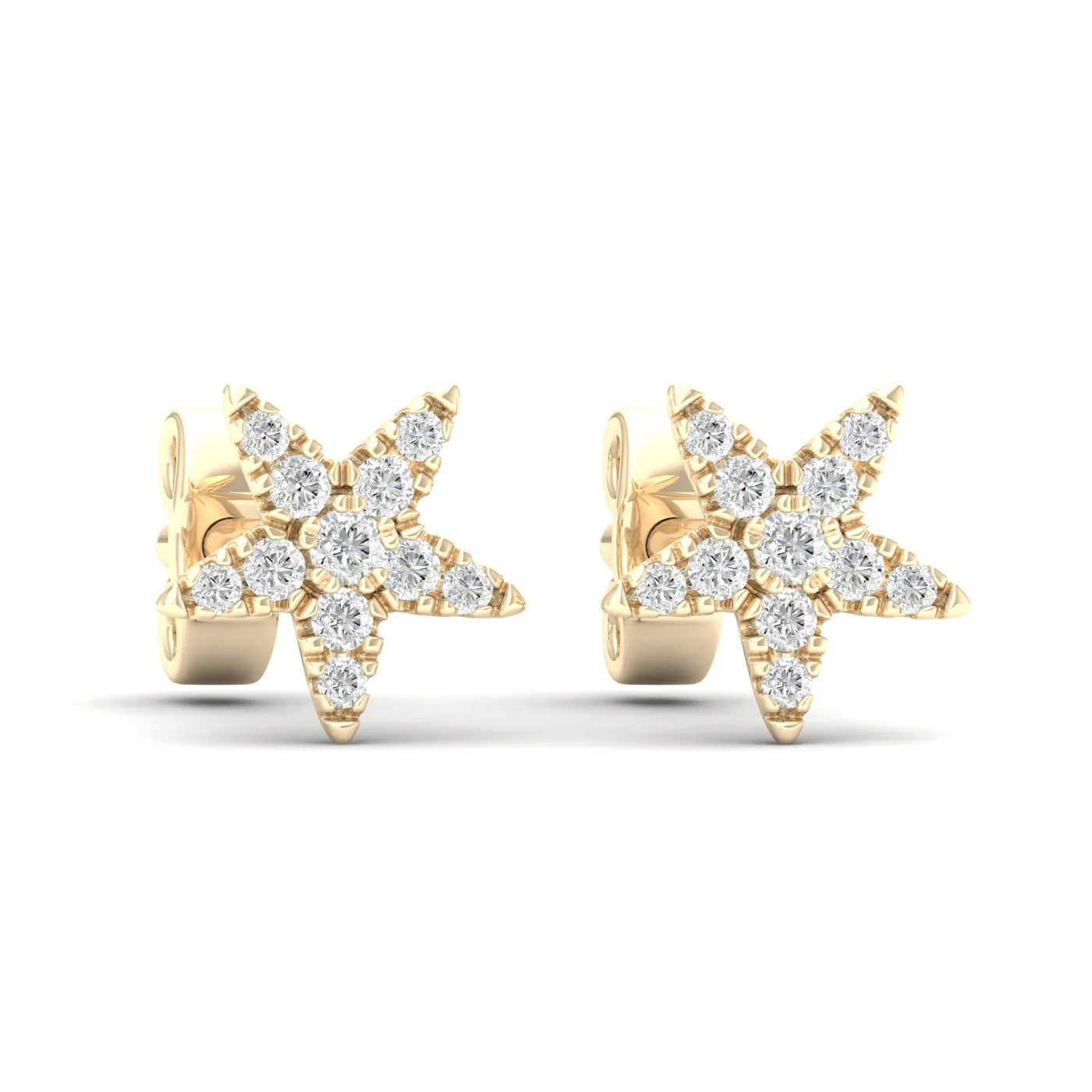 1/6 Ctw Tiny Star Fashion Ear Stud - Image 3