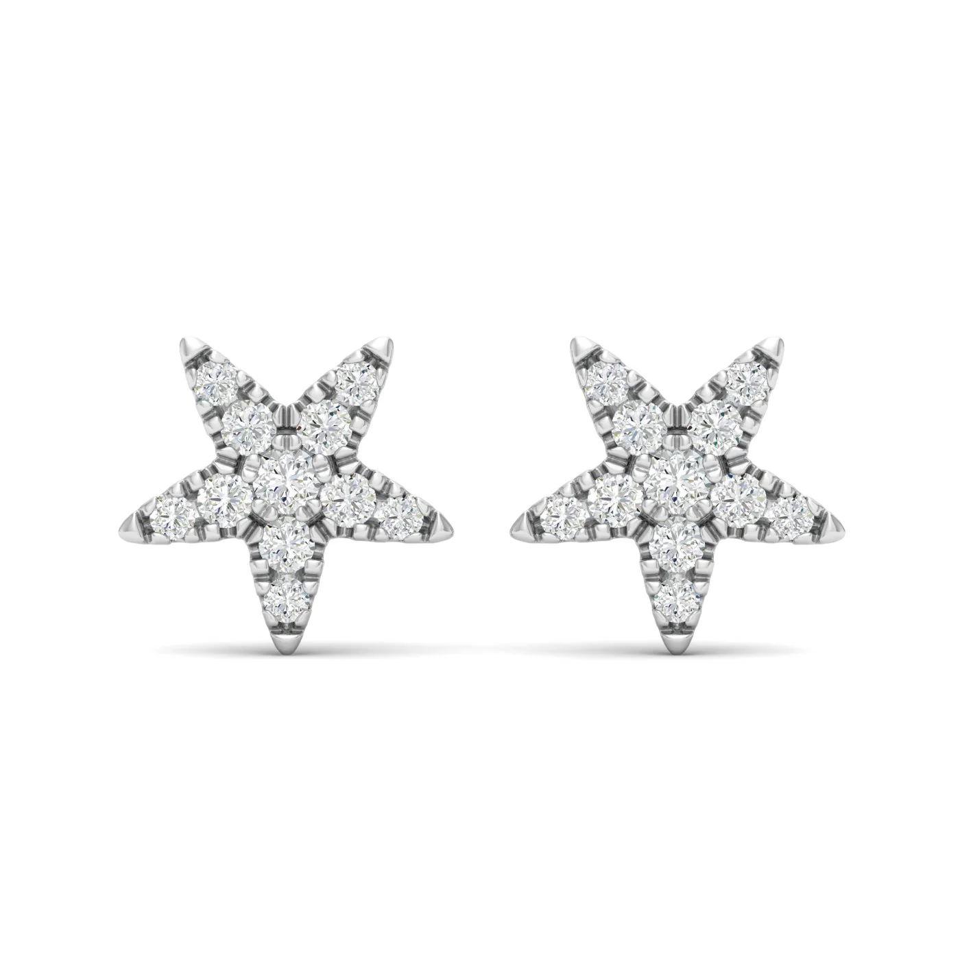 1/6 Ctw Tiny Star Fashion Ear Stud - Image 4