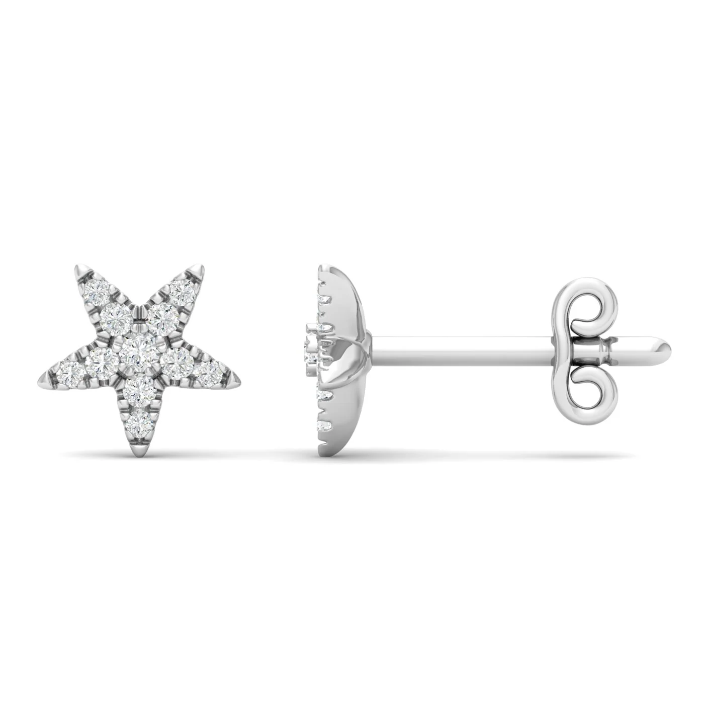 1/6 Ctw Tiny Star Fashion Ear Stud - Image 6