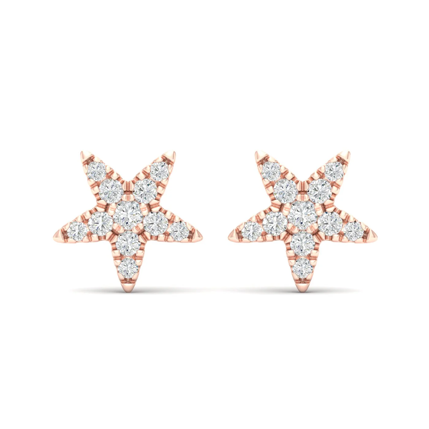 1/6 Ctw Tiny Star Fashion Ear Stud - Image 7