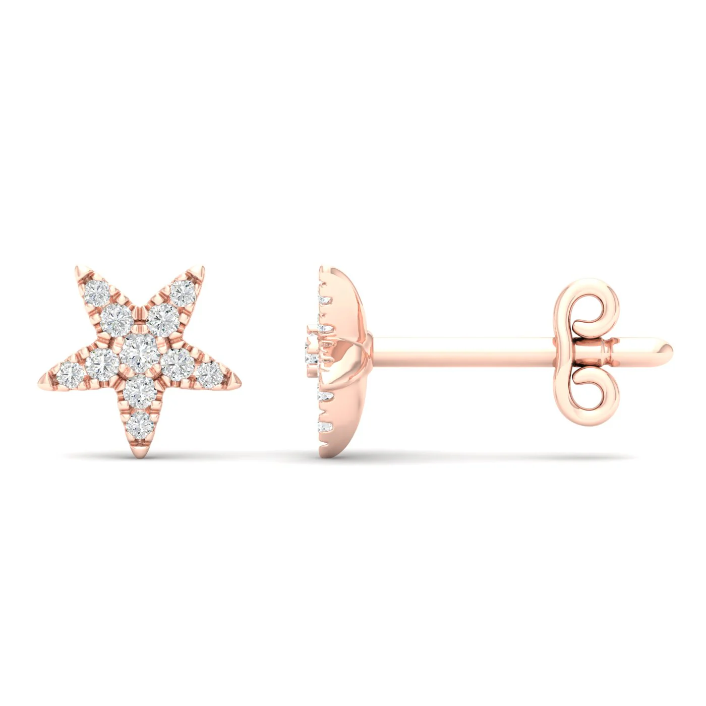 1/6 Ctw Tiny Star Fashion Ear Stud - Image 8