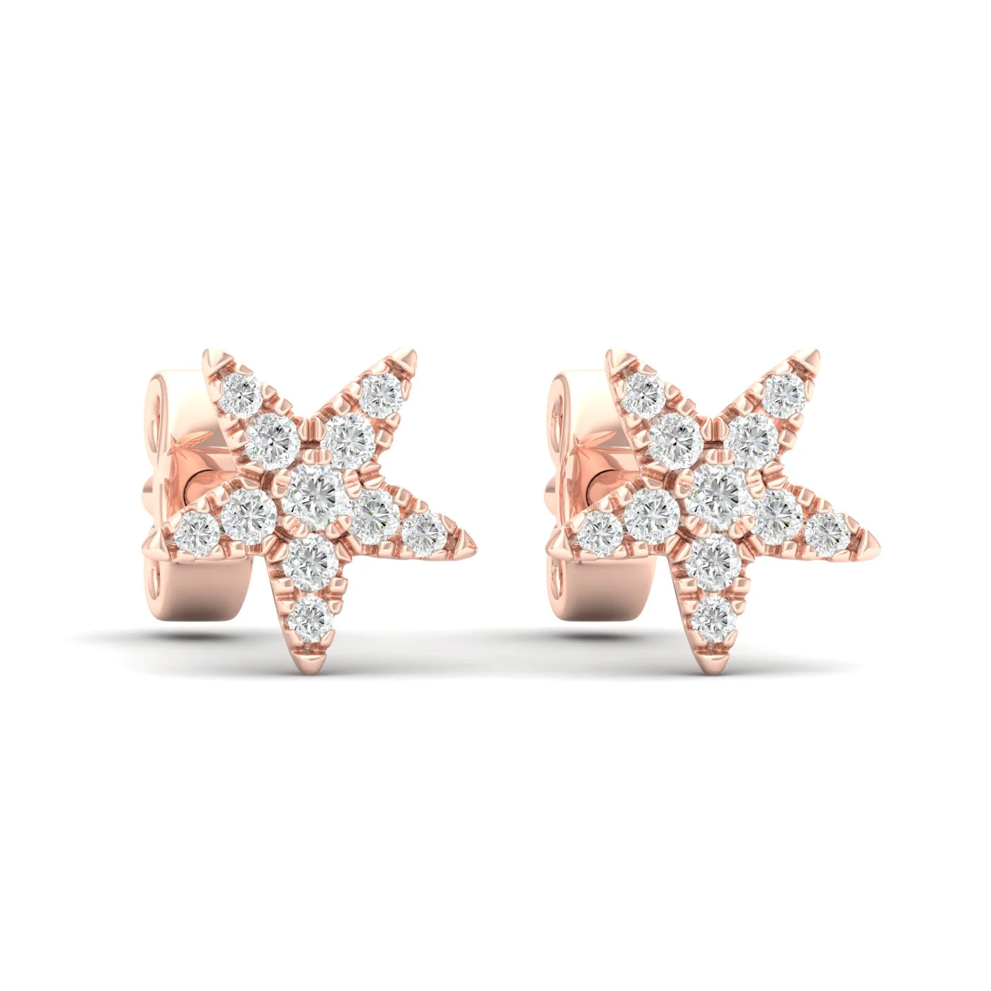 1/6 Ctw Tiny Star Fashion Ear Stud - Image 9