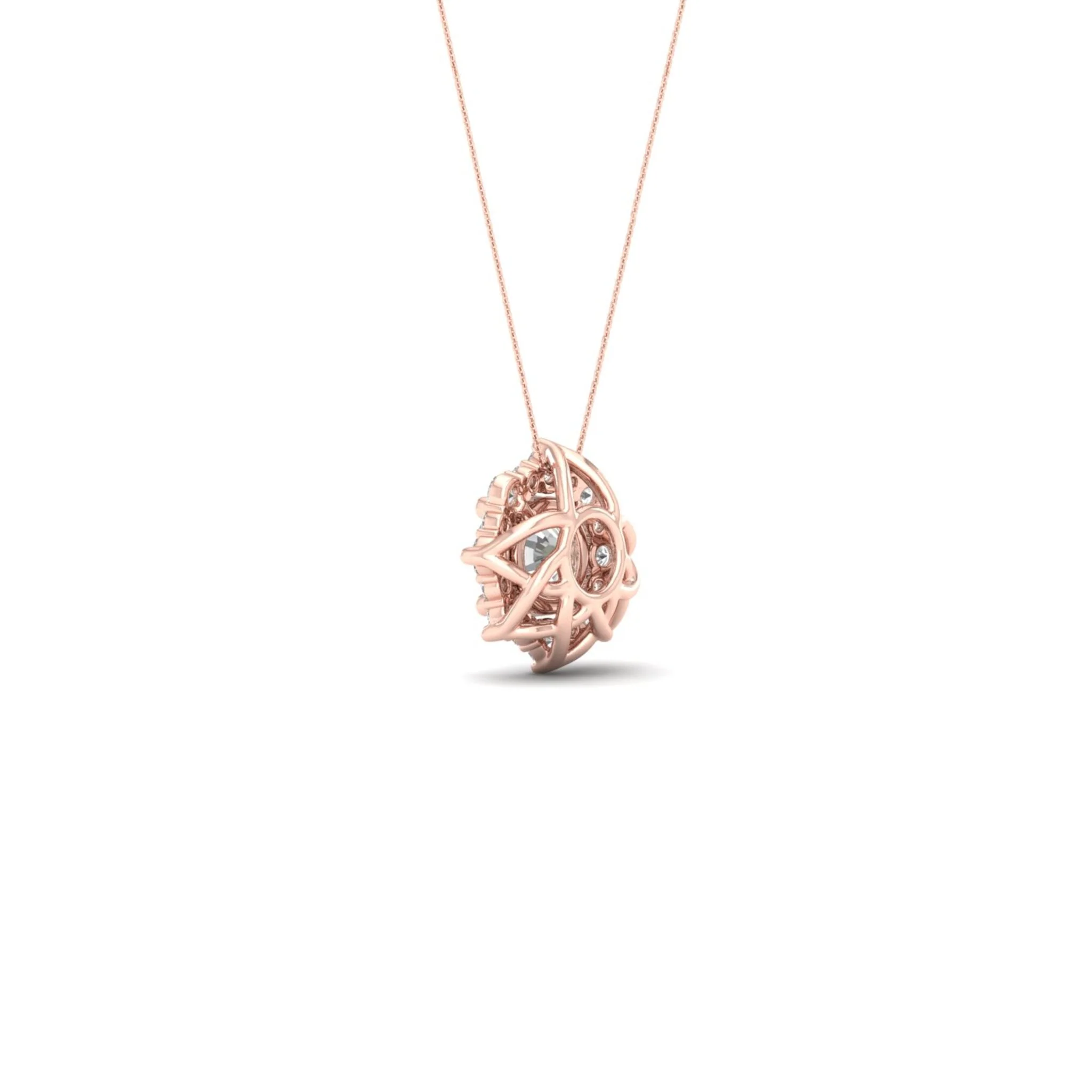 1 ctw Floral Lab Pendant - Image 12