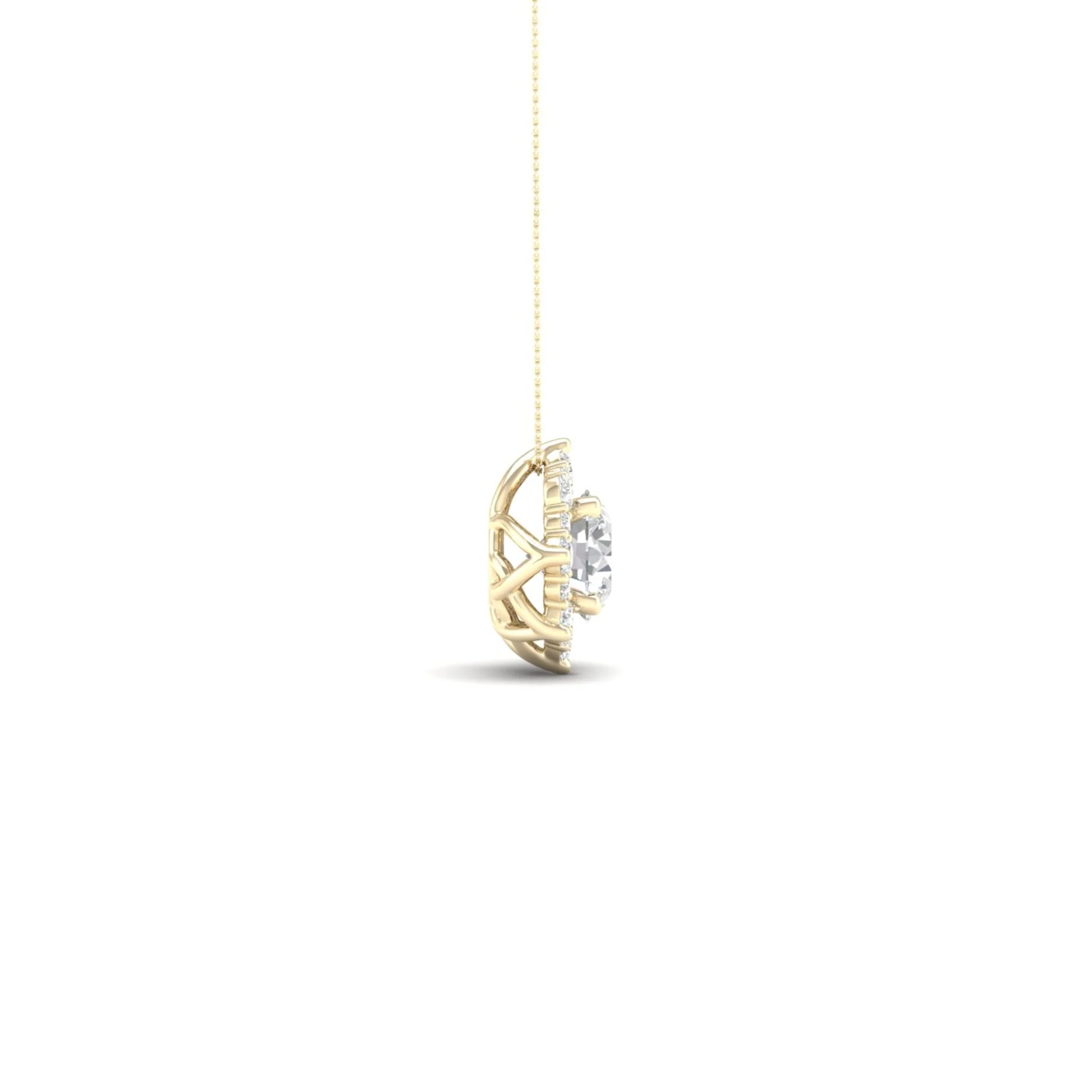 1 ctw Floral Lab Pendant - Image 3