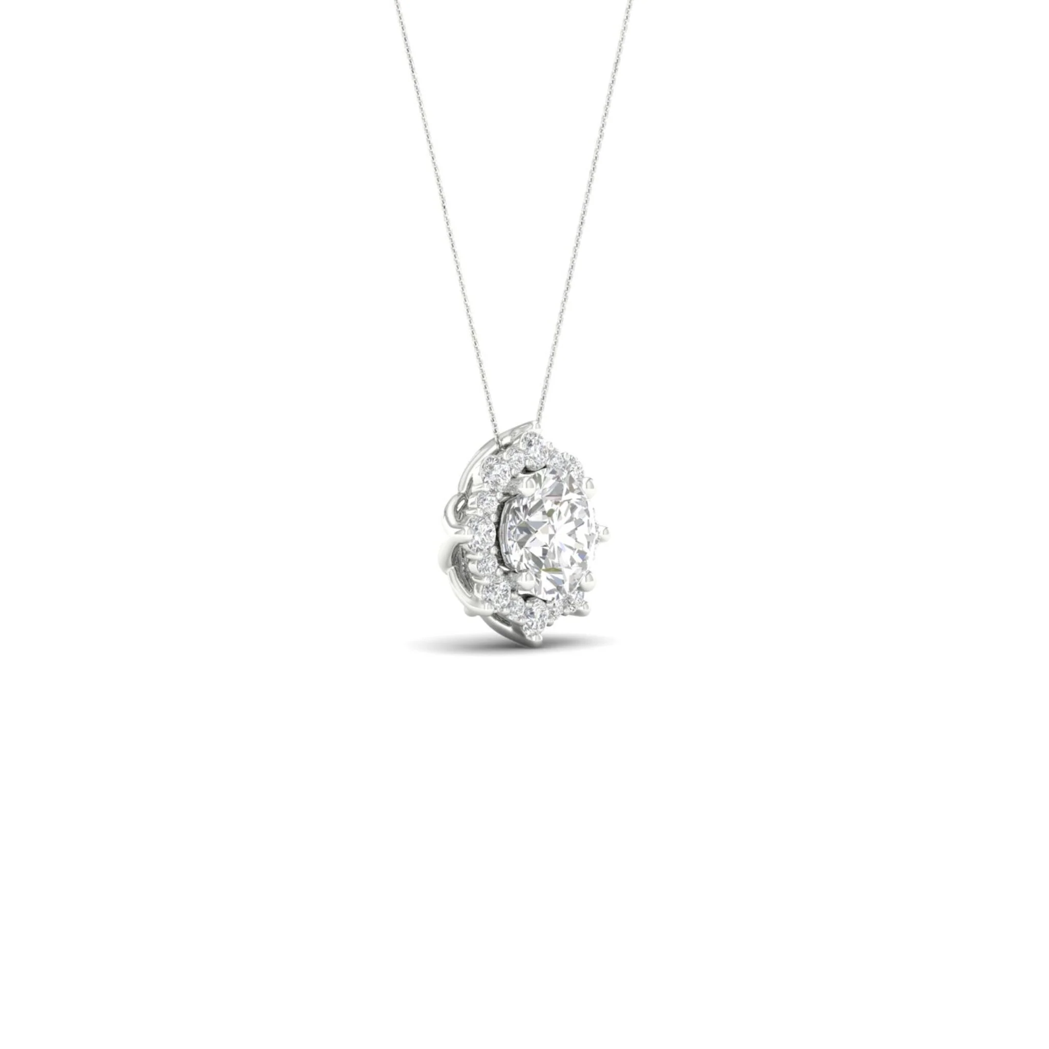 1 ctw Floral Lab Pendant - Image 6