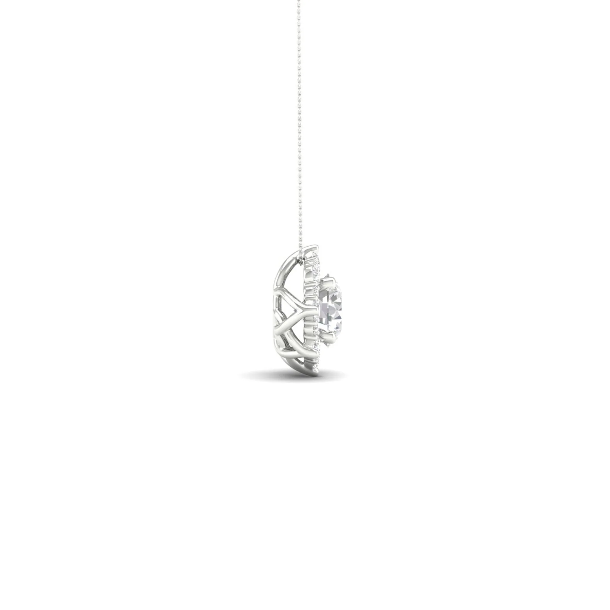 1 ctw Floral Lab Pendant - Image 7