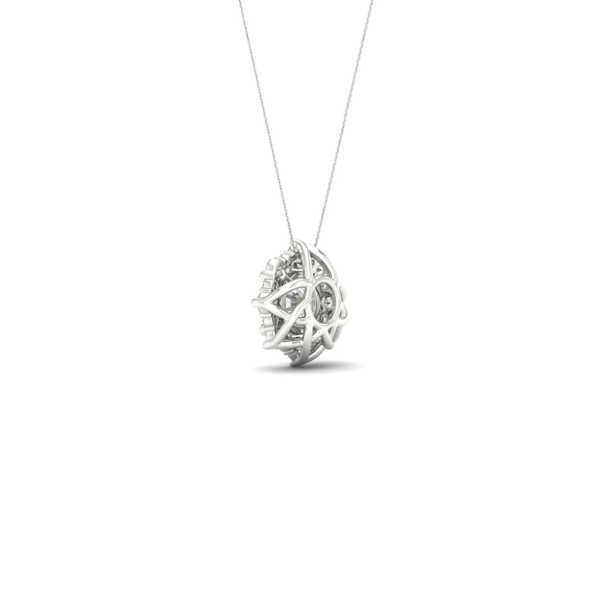 1 ctw Floral Lab Pendant - Image 8